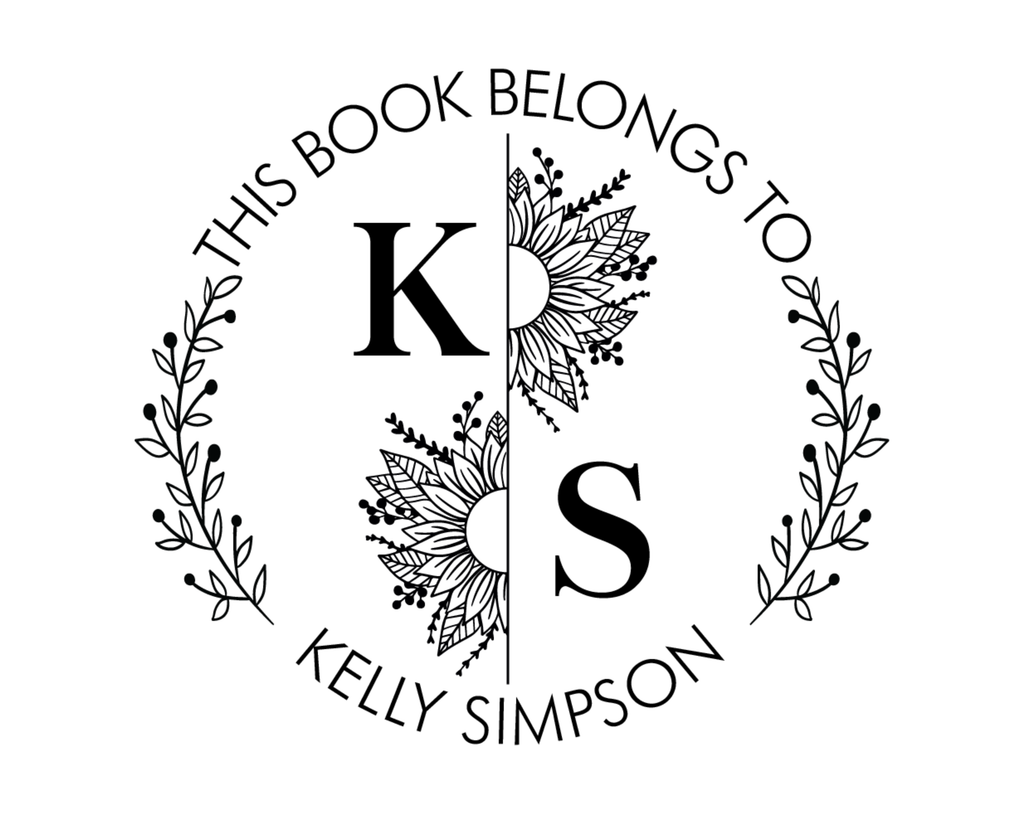 Personalized Book Stamp Wood Handle - FUB-1