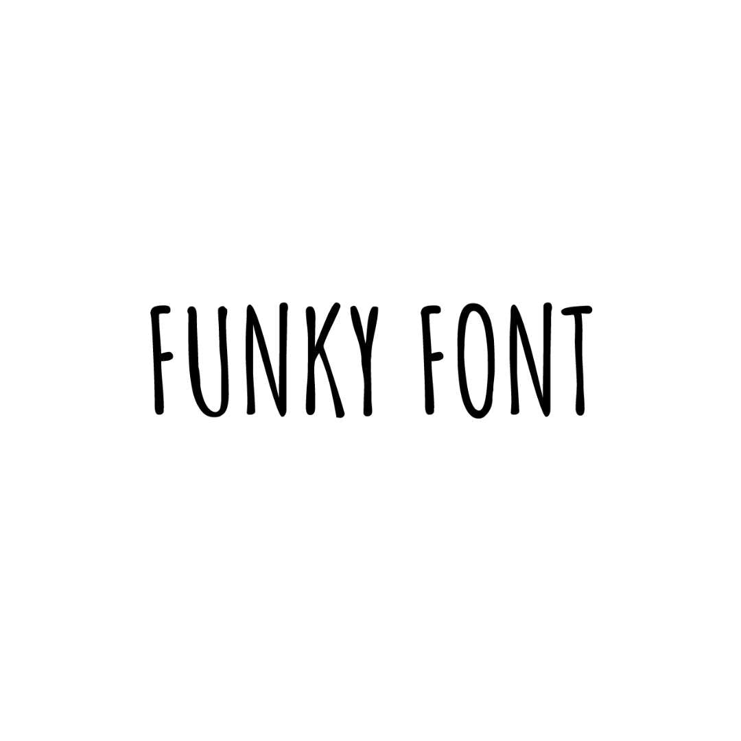 Fabric Stamps | Funky Font