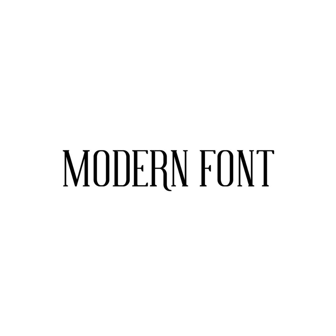 Fabric Stamps | Modern Font
