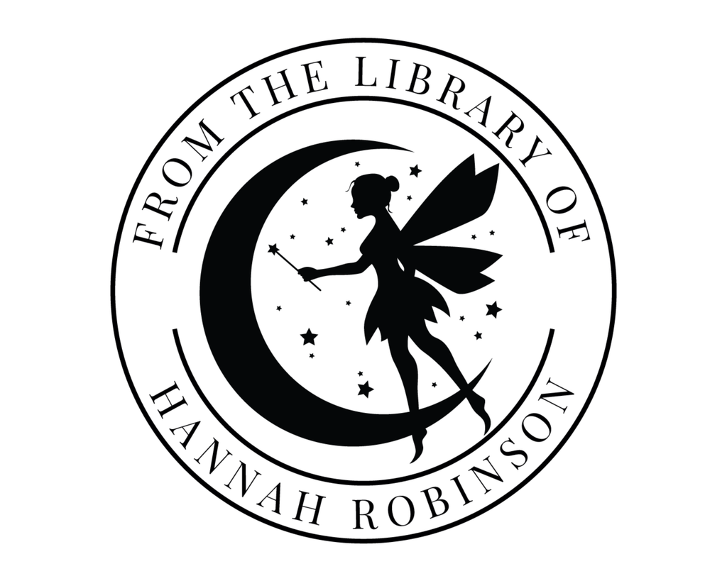 Personalized Book Stamp Wood Handle - FairyM1