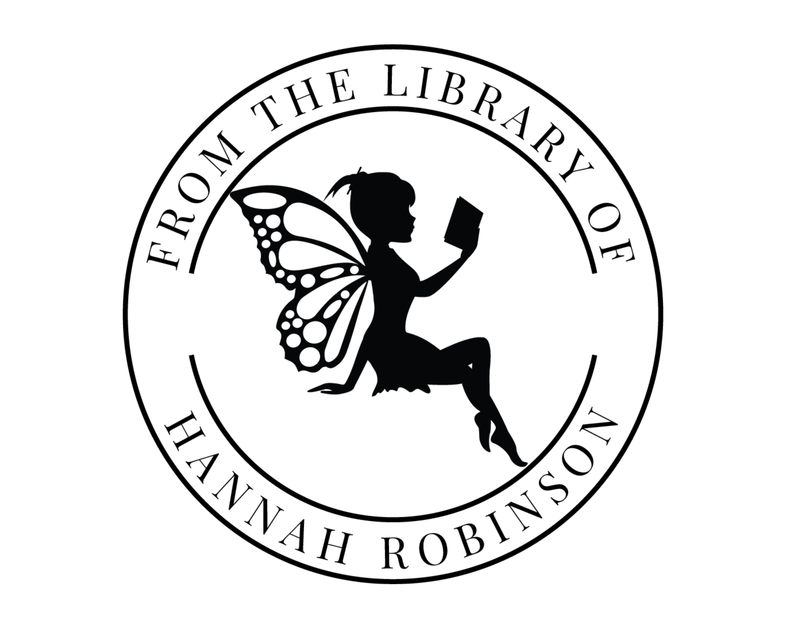Personalized Book Wooden Handle Stamp - FairyM3