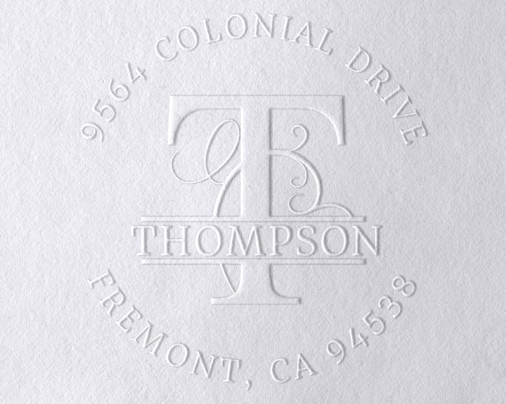 Personalized Book Embosser - Fancy Monogram1