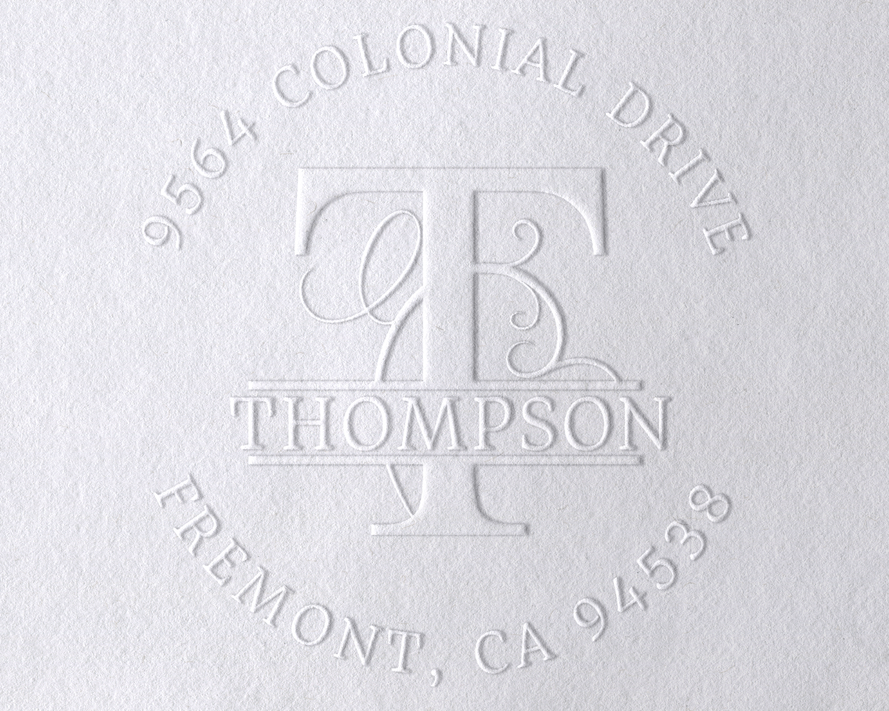Personalized Book Embosser - Fancy Monogram1