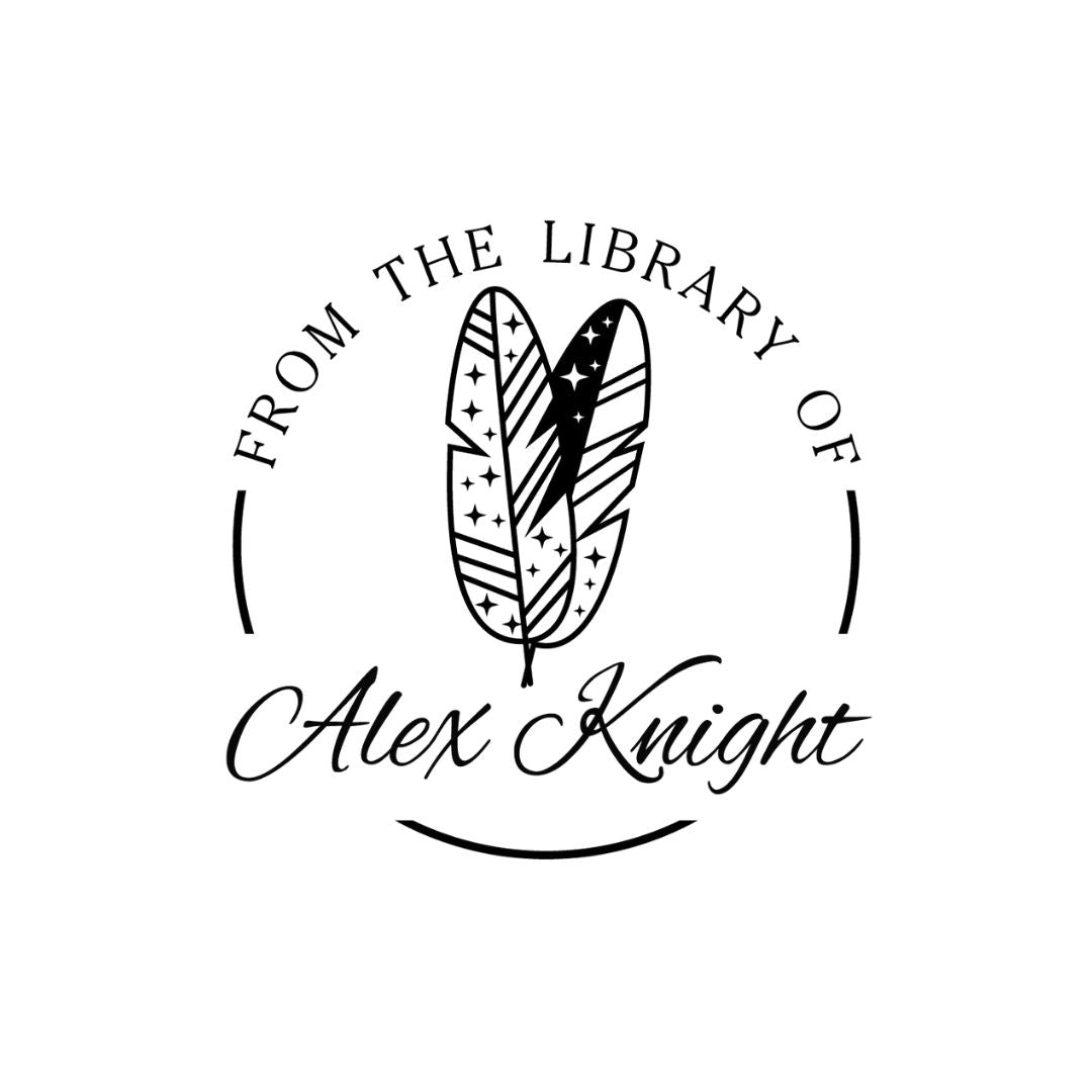 Feathers Library Book Stamp