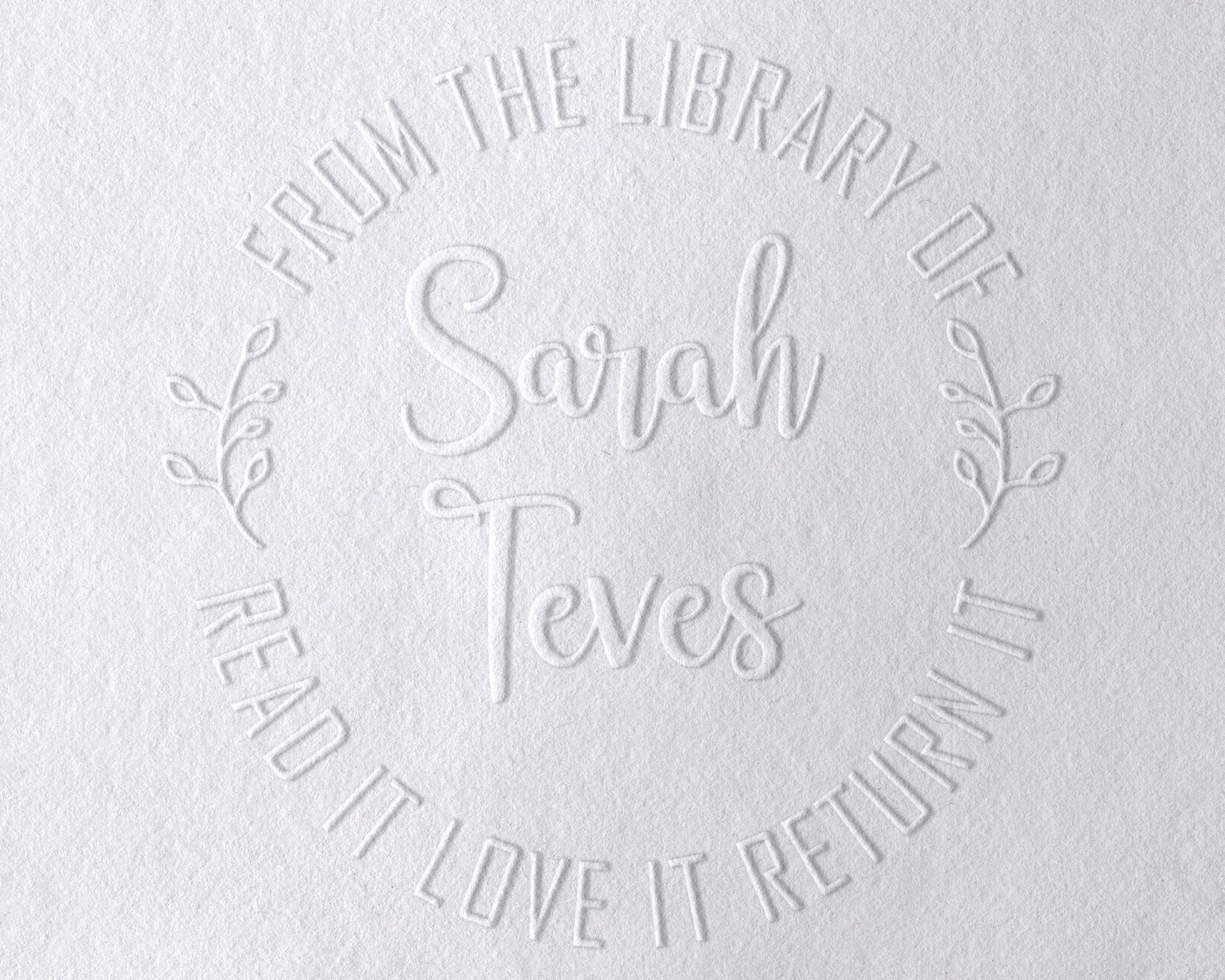 Personalized Book Embosser - Fern