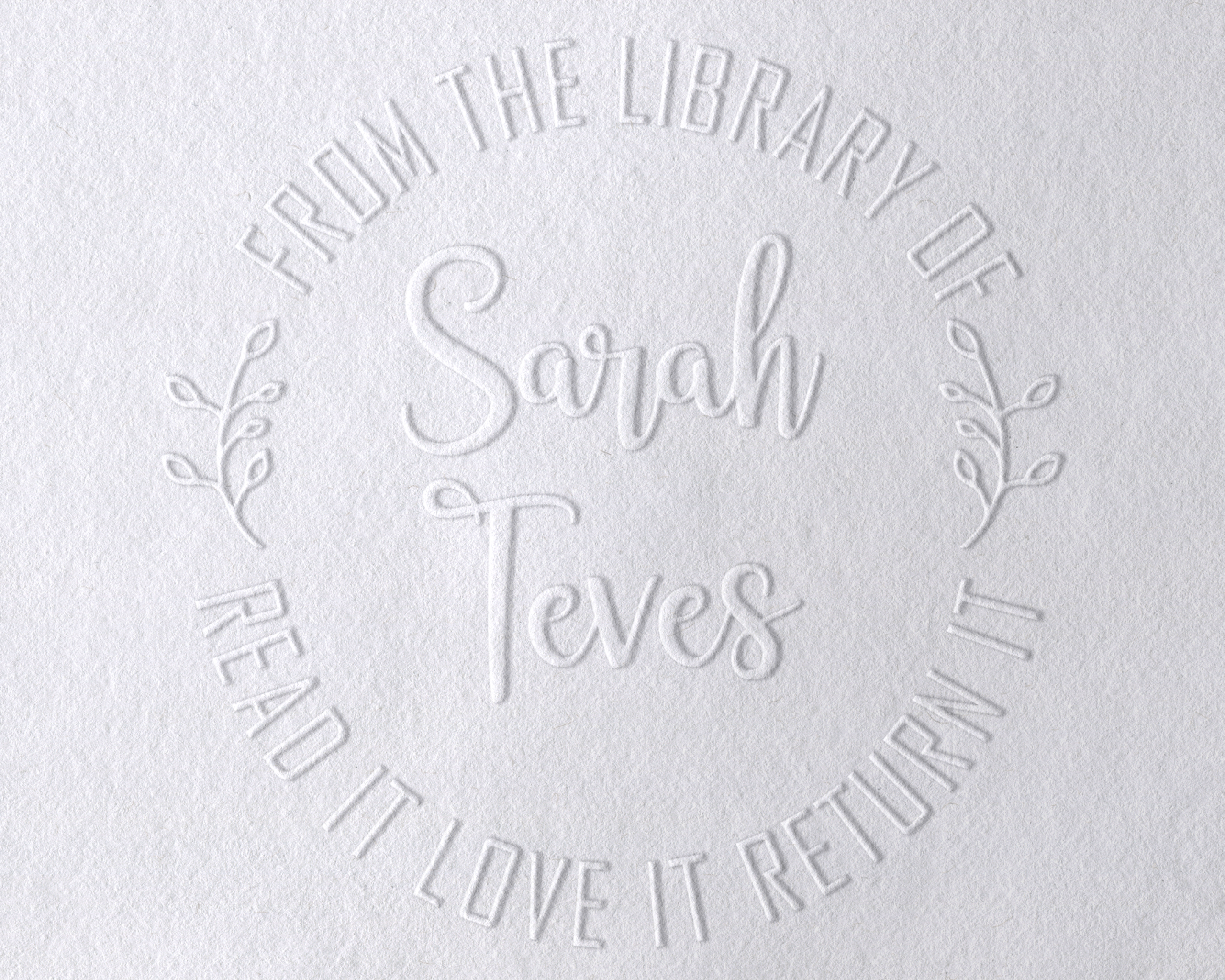 Fern Personalized Book Embosser
