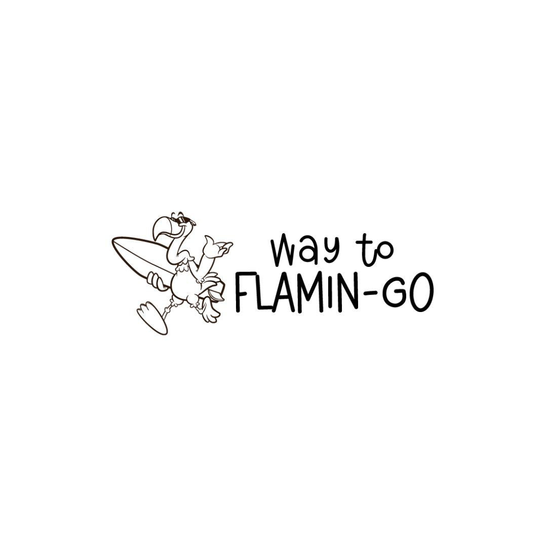 Flamingo Rectangle Teacher Stamp