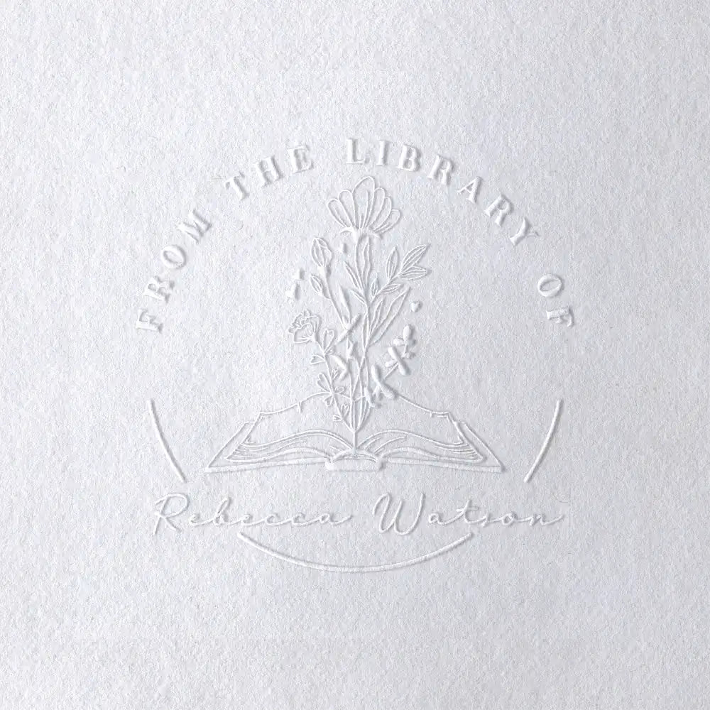 Floral Book Embosser