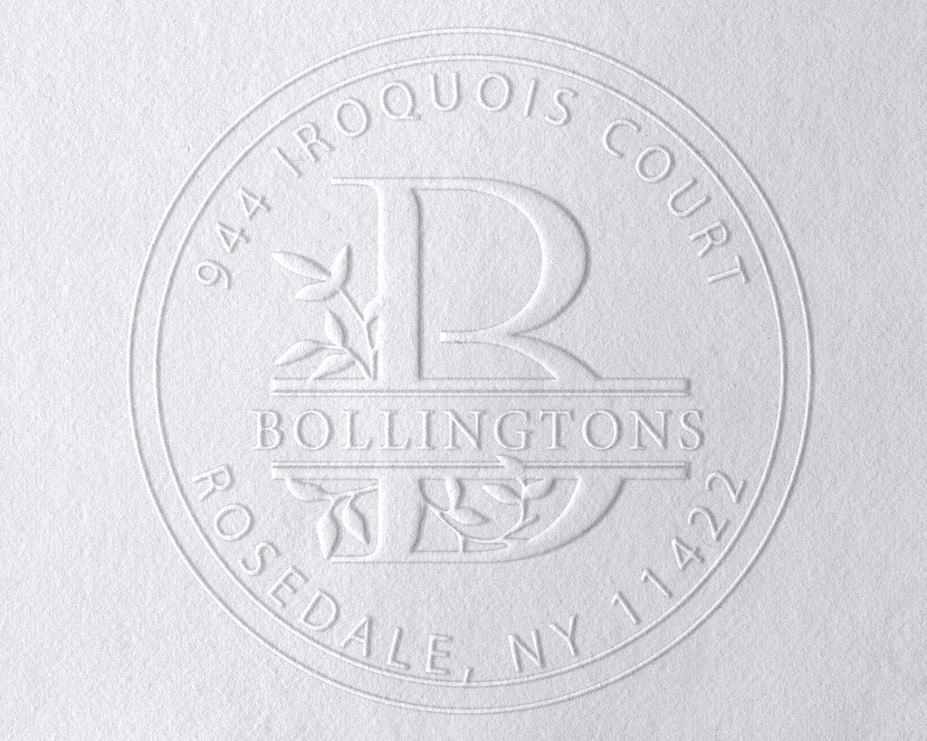 Personalized Book Embosser - Floral Monogram2
