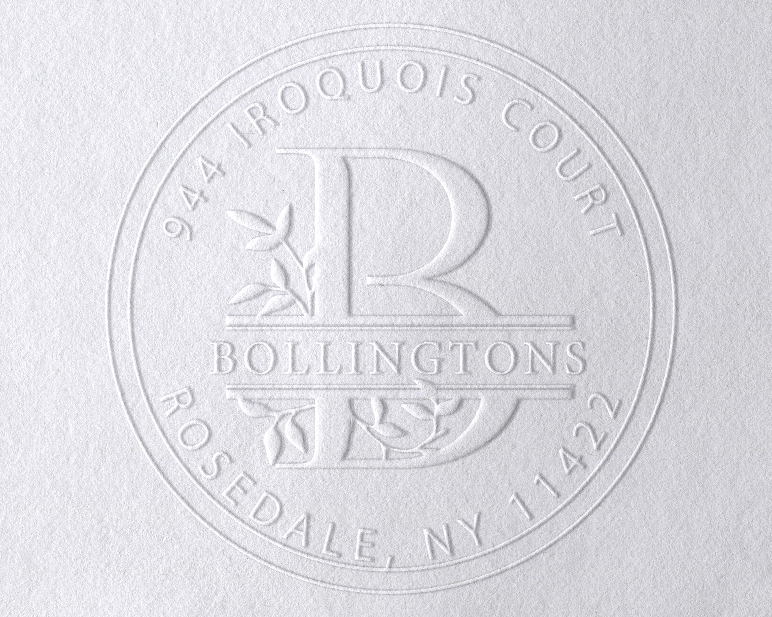 Personalized Book Embosser - Floral Monogram2