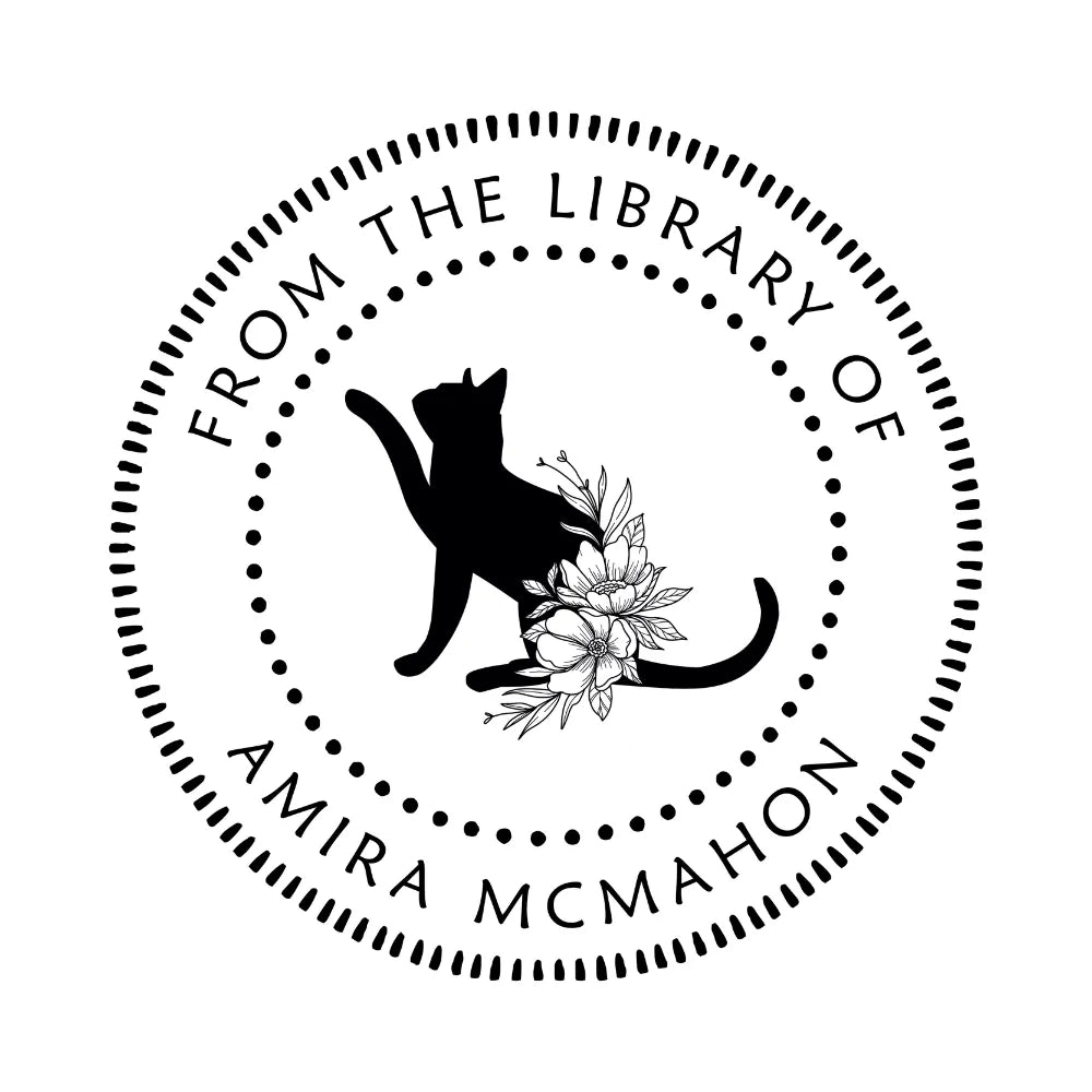 Floral Cats Style Book Stamp