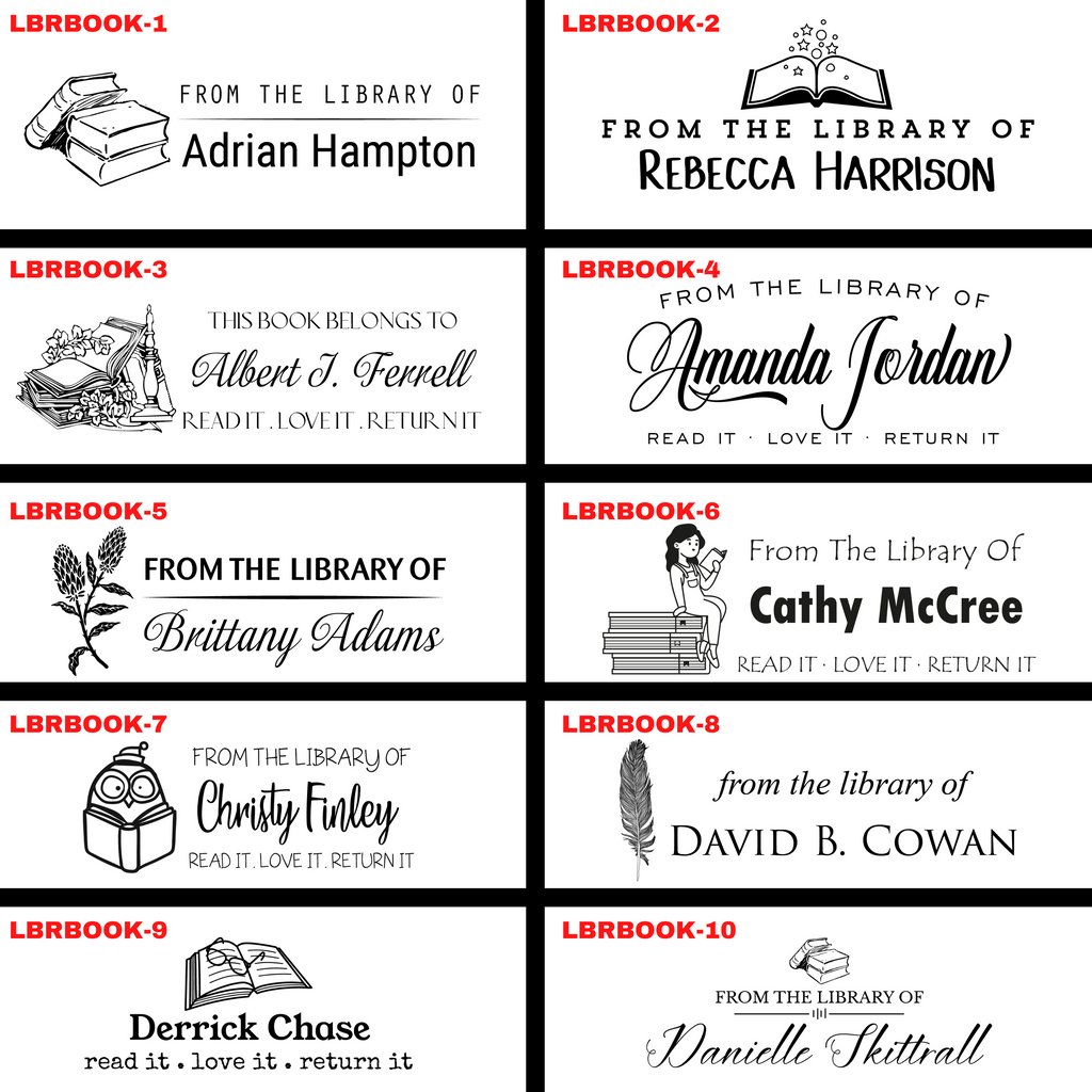From The Personal Library of Stamp | Custom Book Stamps