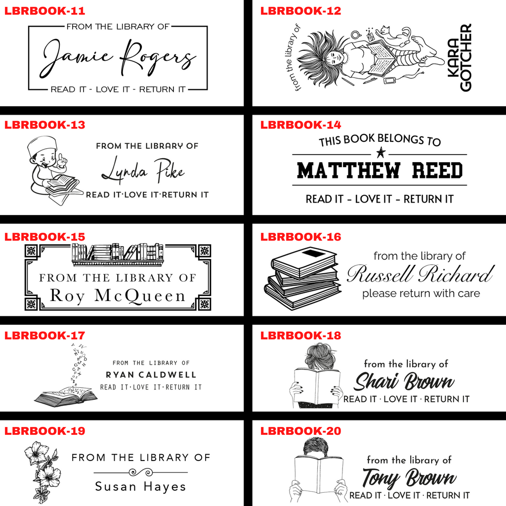 From The Personal Library of Stamp | Custom Book Stamps