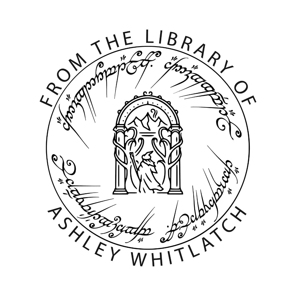 From the Library of Stamp Personalized (LOTR) | Custom Book Stamps