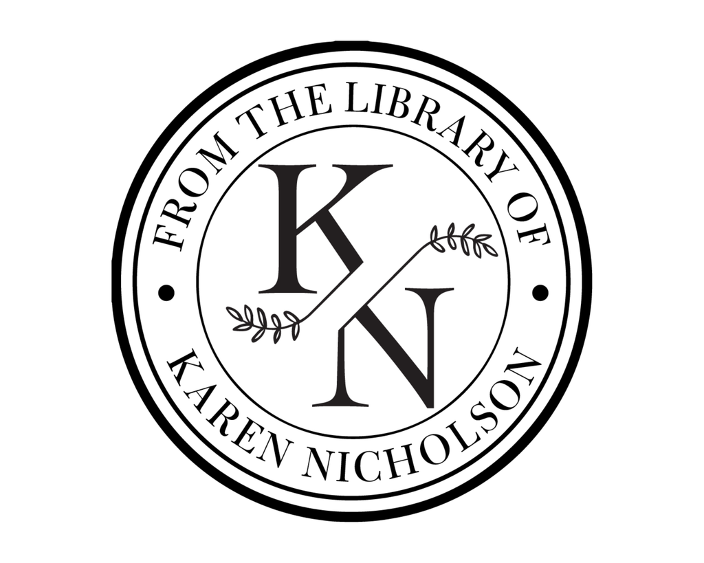 Personalized Book Stamp Wood Handle - GR8-3