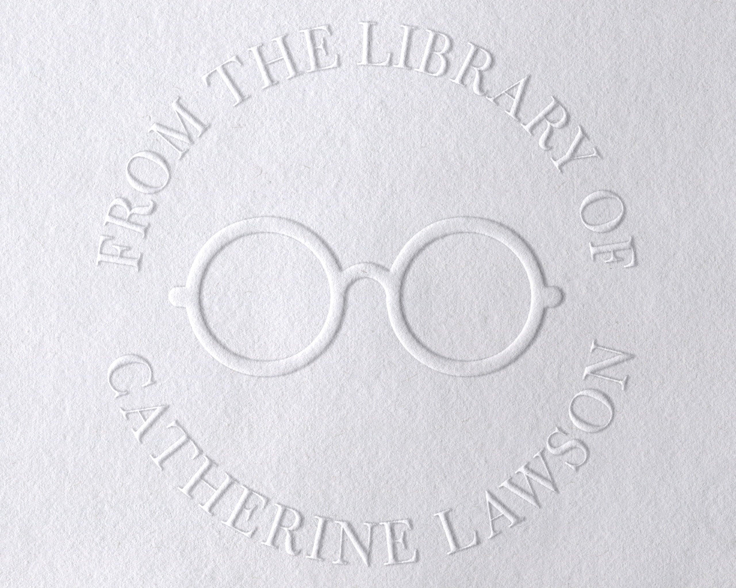 Glasses Personalized Book Embosser