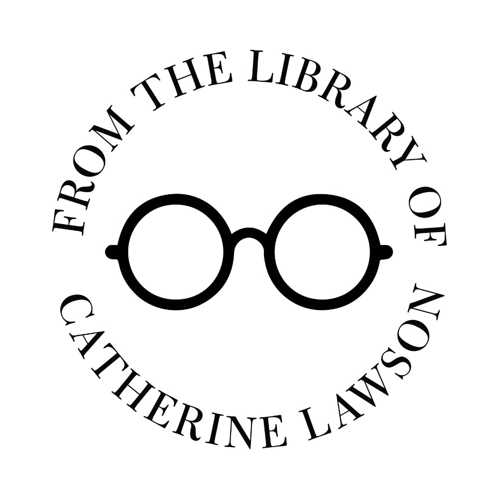 Glasses Library Book Stamp | Custom Book Stamps
