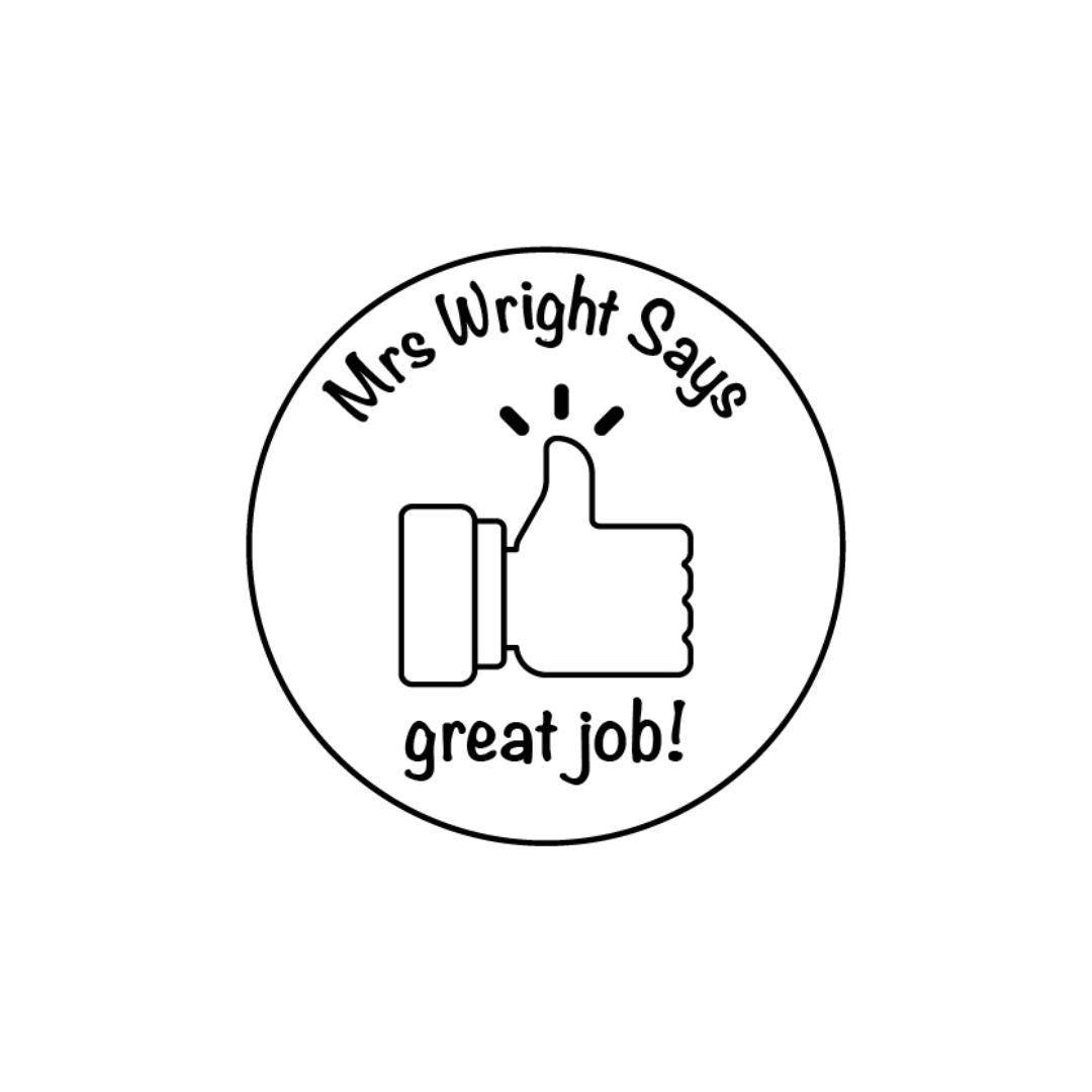 Great Job Teacher Stamp