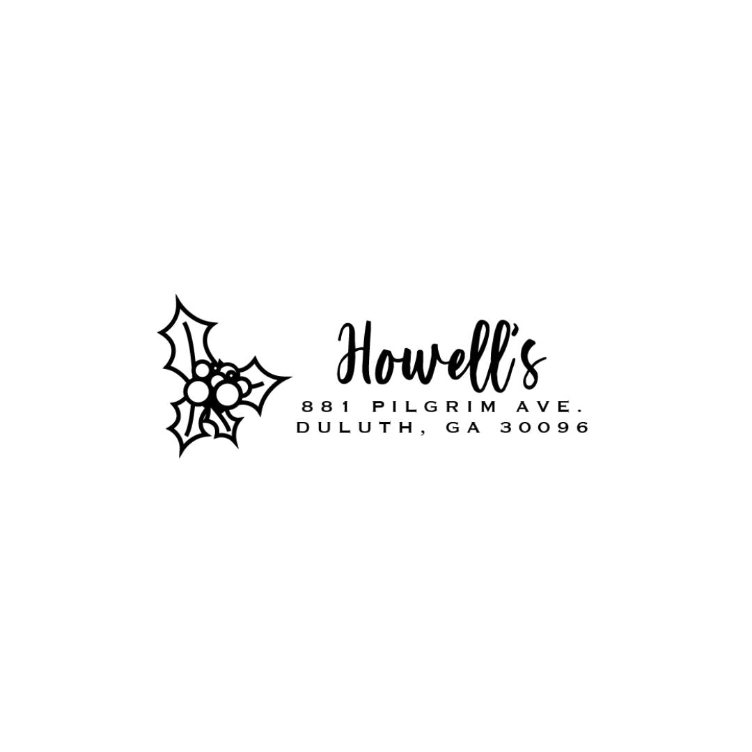 Howells Christmas Address Stamp