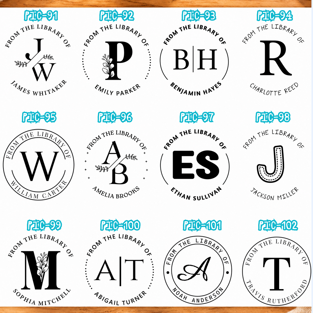 New Custom Book Stamp Designs