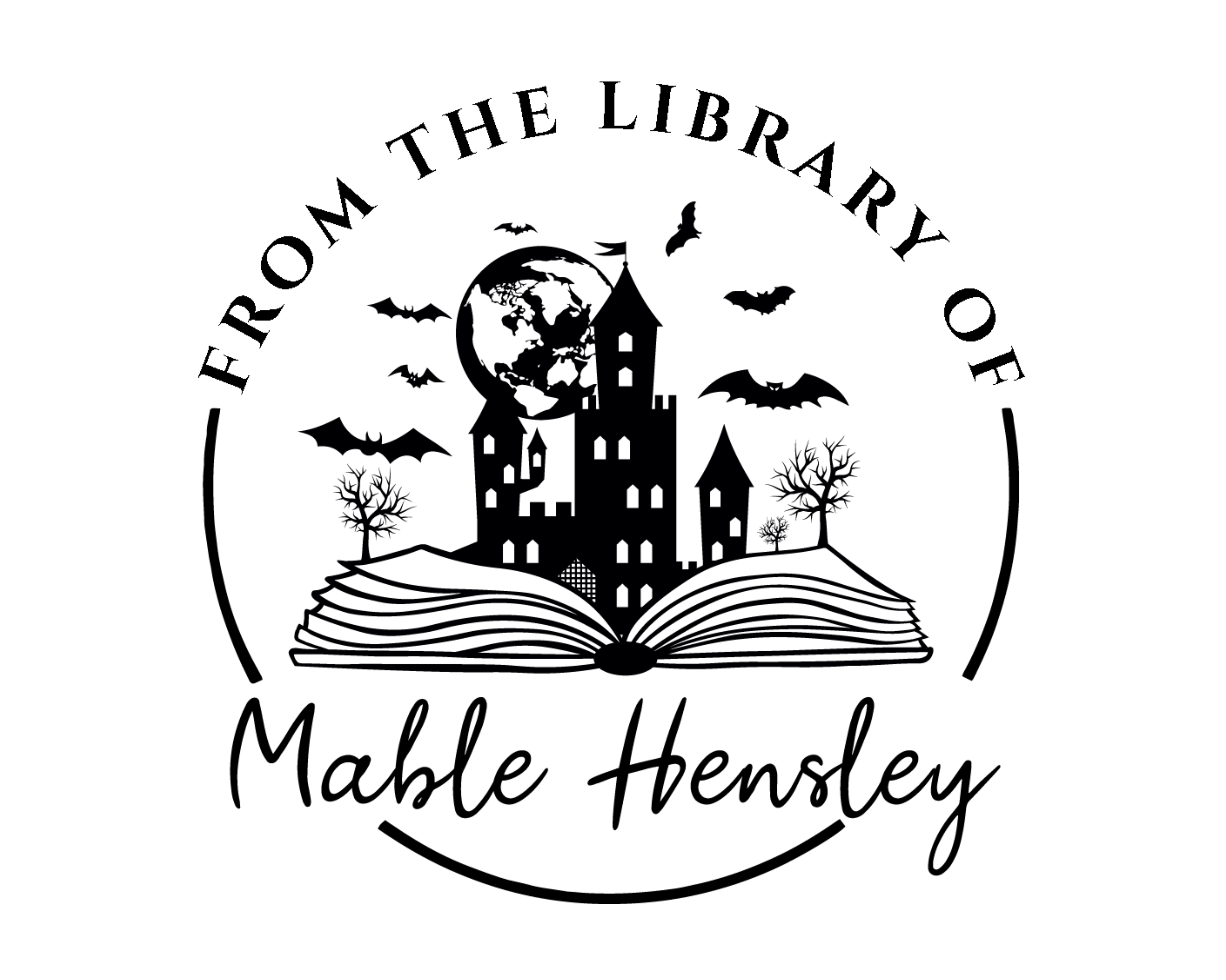 Personalized Book Wooden Handle Stamp - JB-Bat1