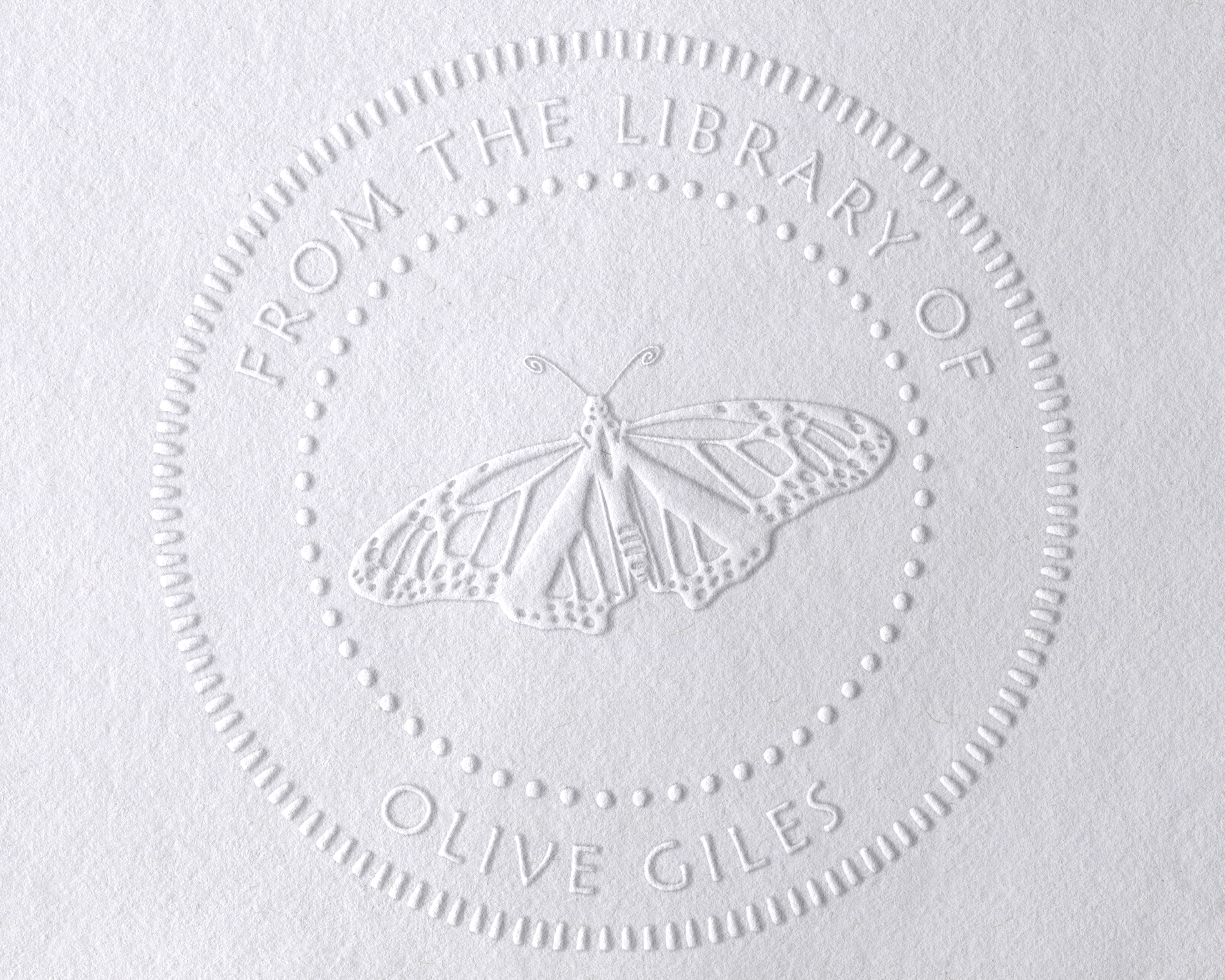 Personalized Book Embosser - JB-Butterfly10