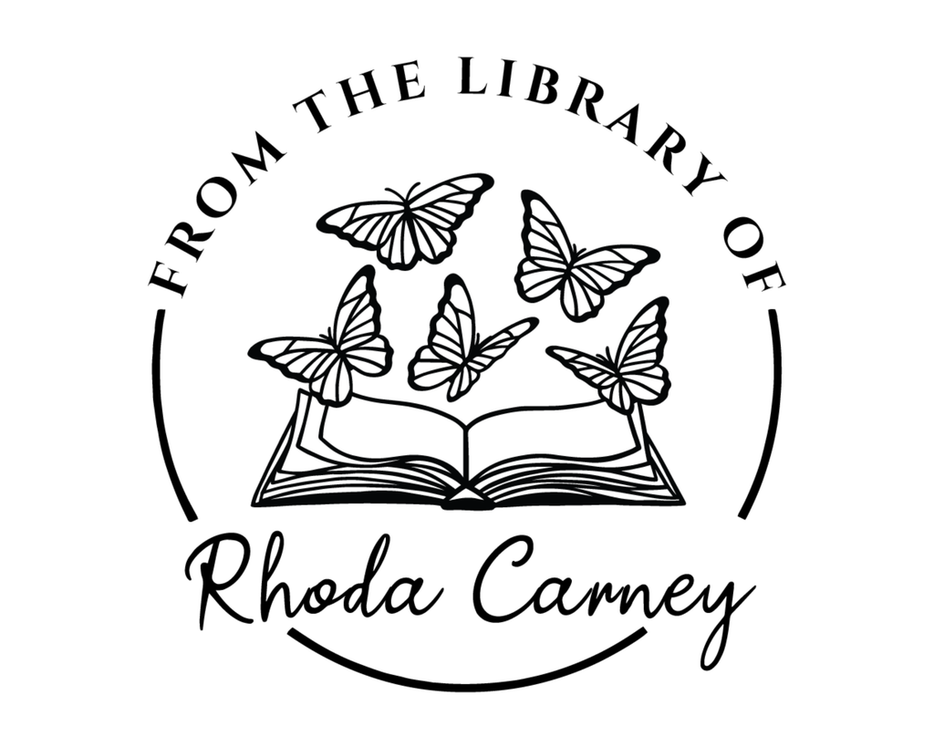 Personalized Book Self Ink Stamp - JB-Butterfly11