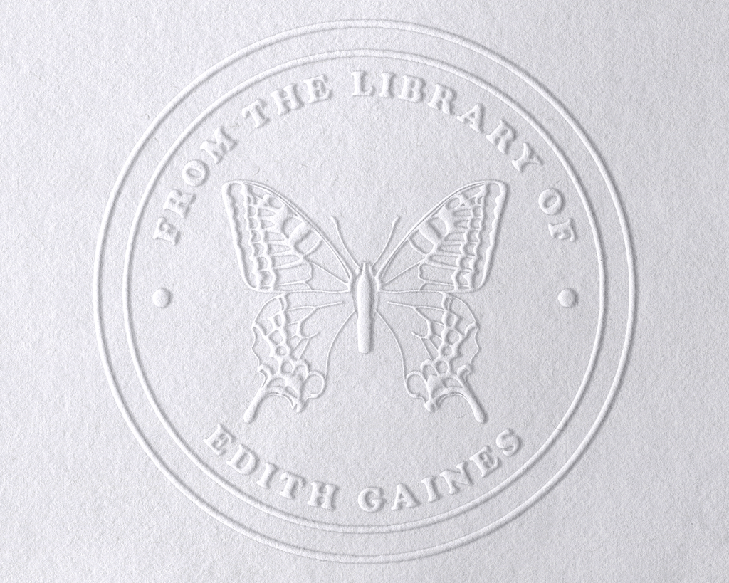 Personalized Book Embosser - JB-Butterfly12