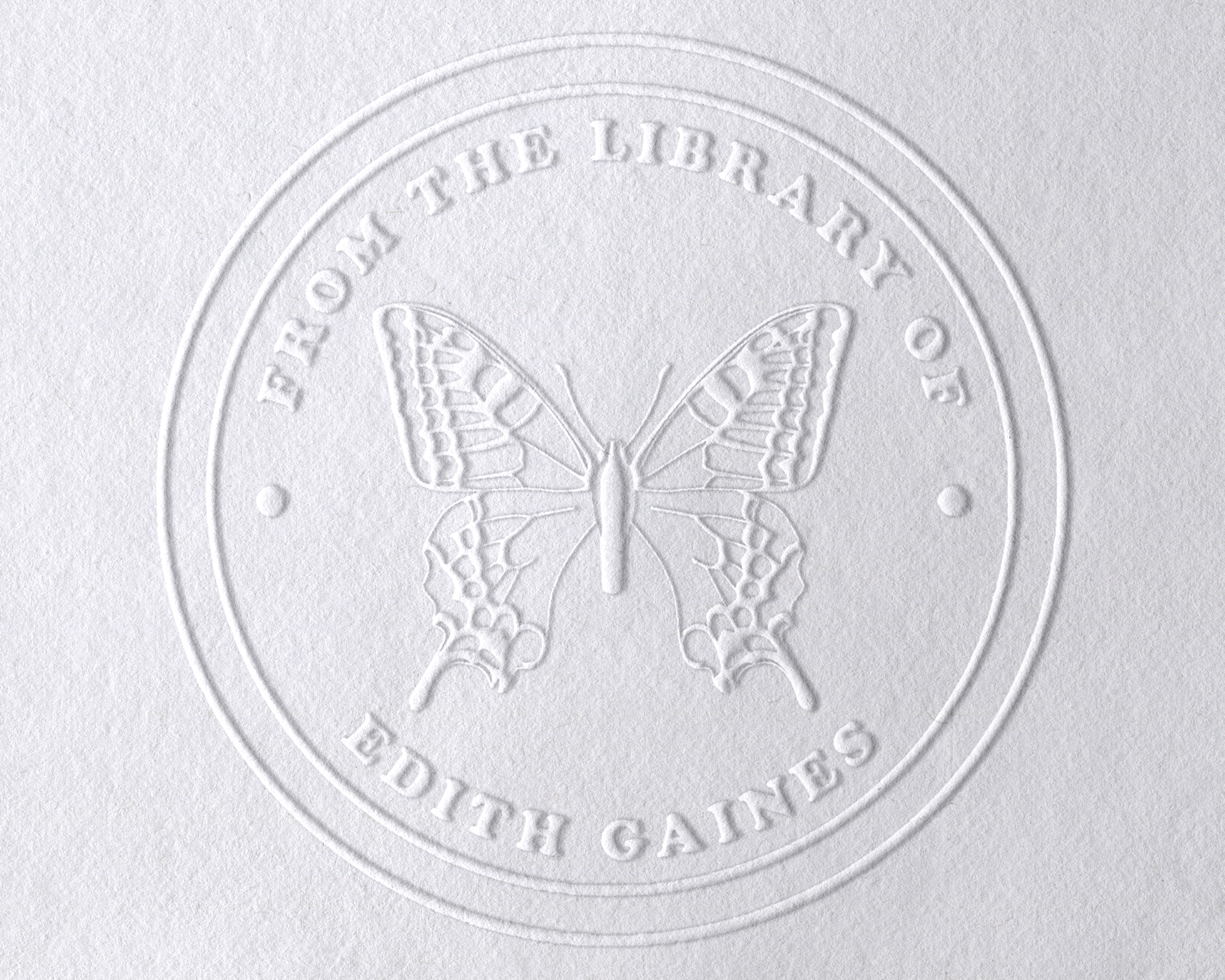 Personalized Book Embosser - JB-Butterfly12