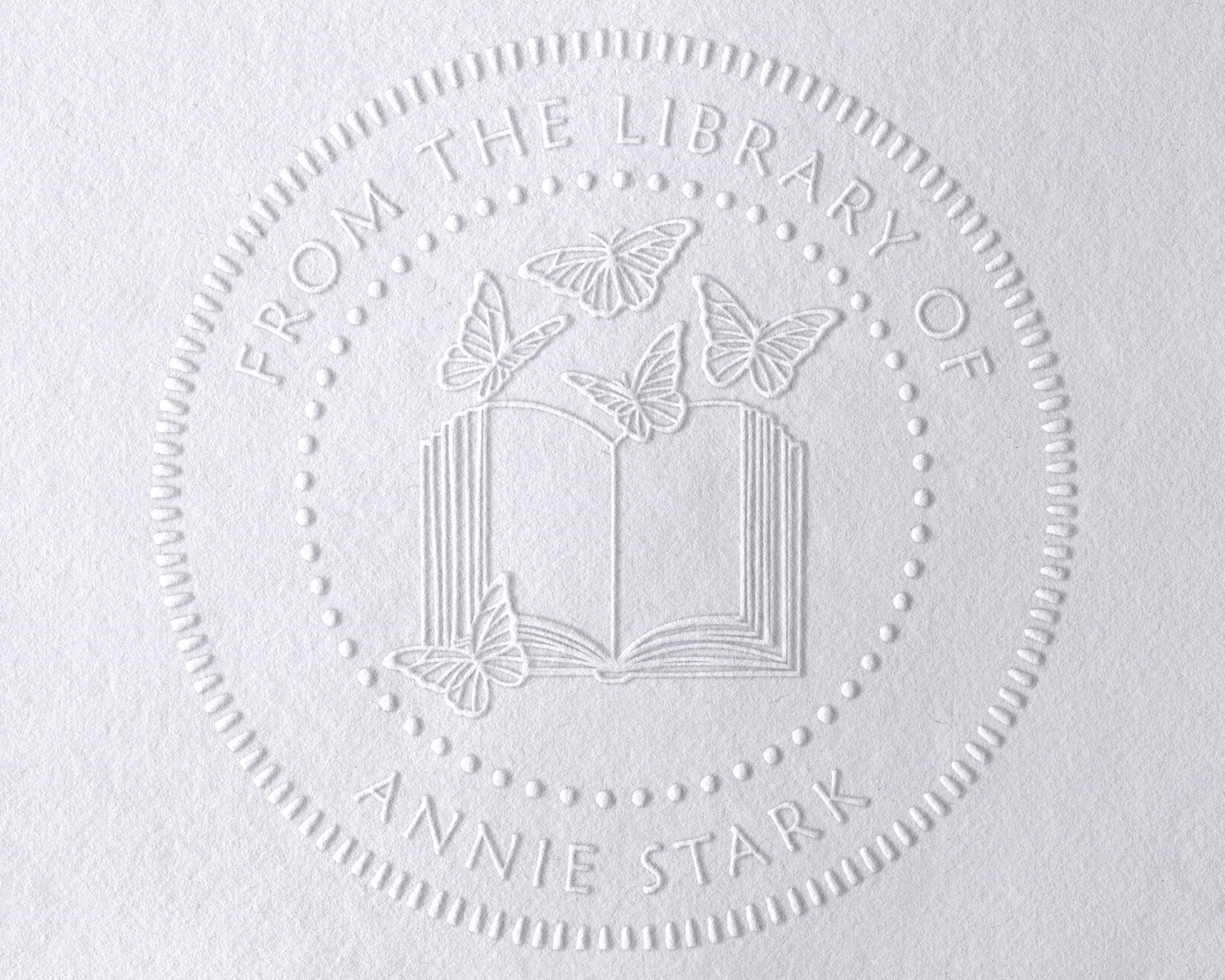 Personalized Book Embosser - JB-Butterfly13