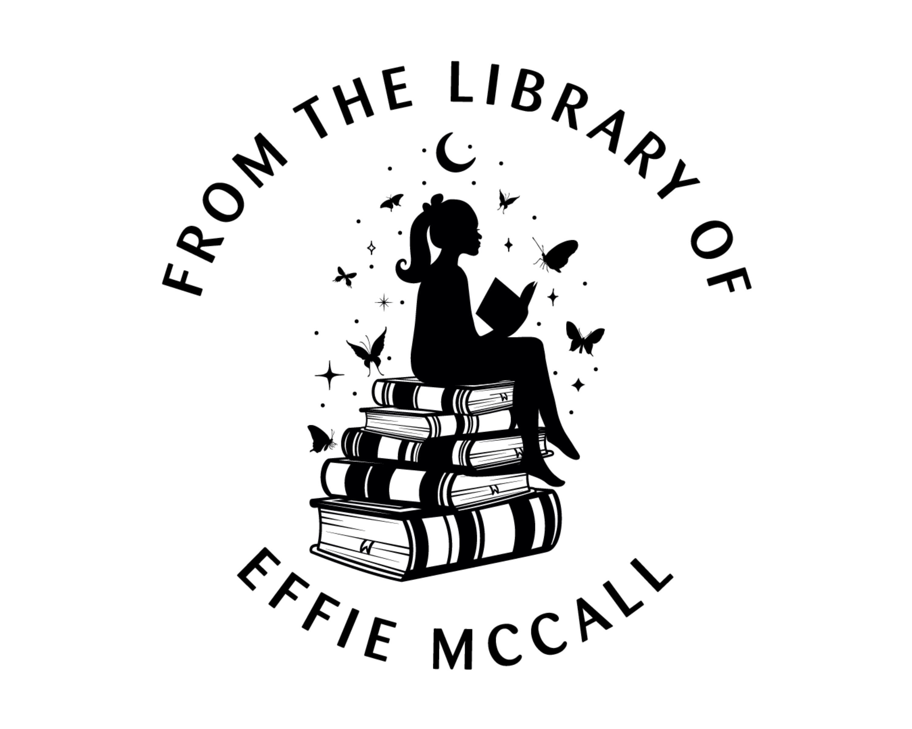 Personalized Book Stamp Self Inking - JB-Butterfly1