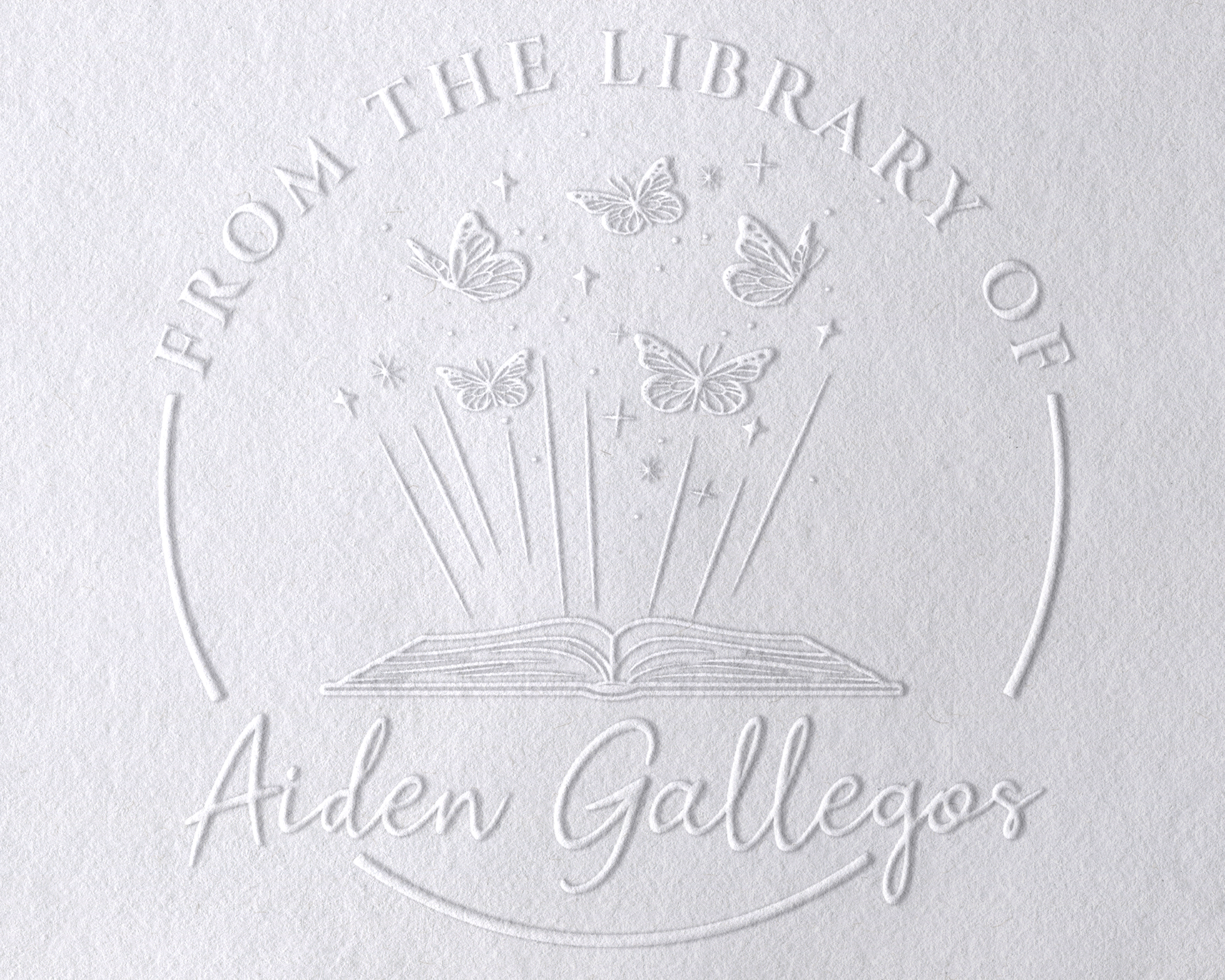 Personalized Book Embosser - JB-Butterfly4