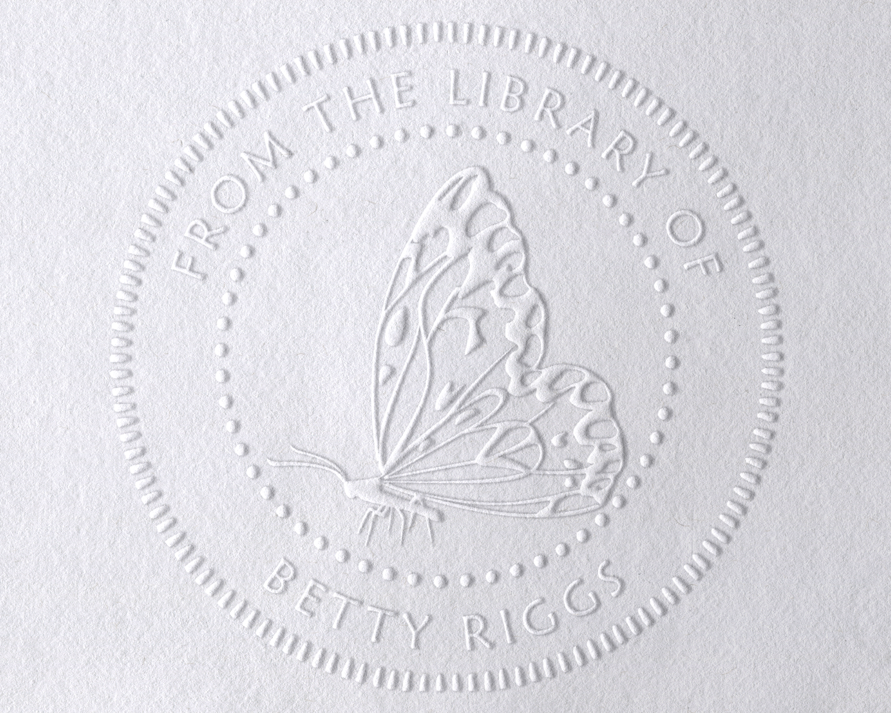 Personalized Book Embosser - JB-Butterfly6