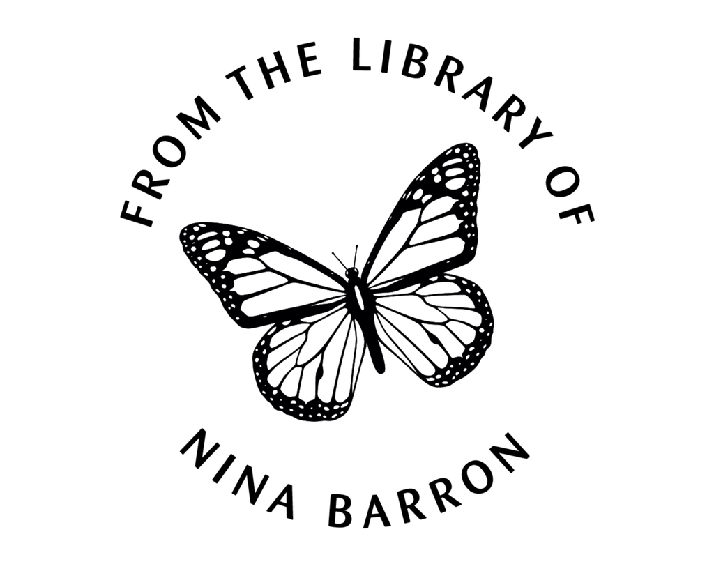 Personalized Book Wooden Handle Stamp - JB-Butterfly7