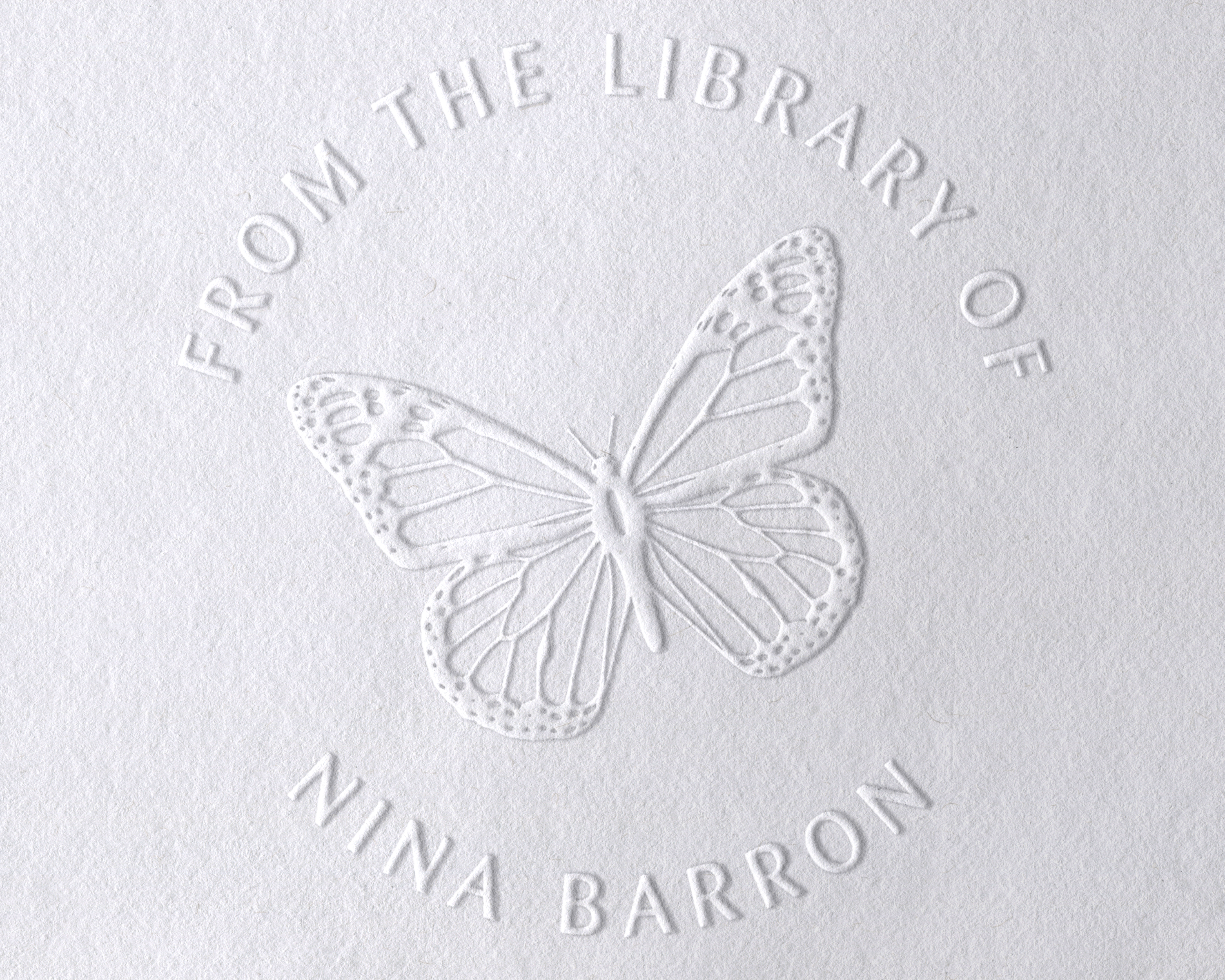Personalized Book Embosser - JB-Butterfly7