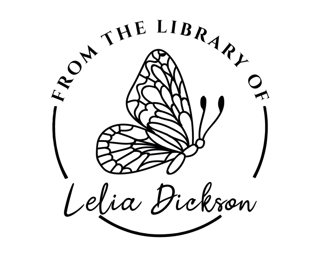 Personalized Book Wooden Handle Stamp - JB-Butterfly8