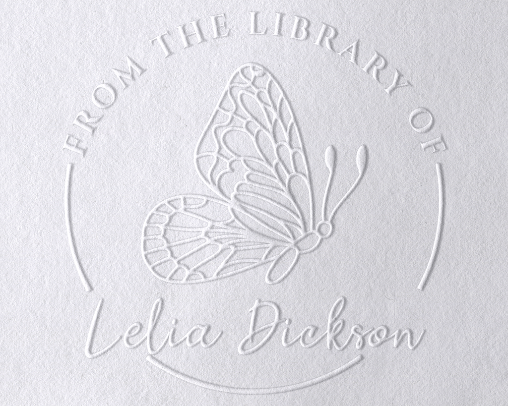 Personalized Book Embosser - JB-Butterfly8
