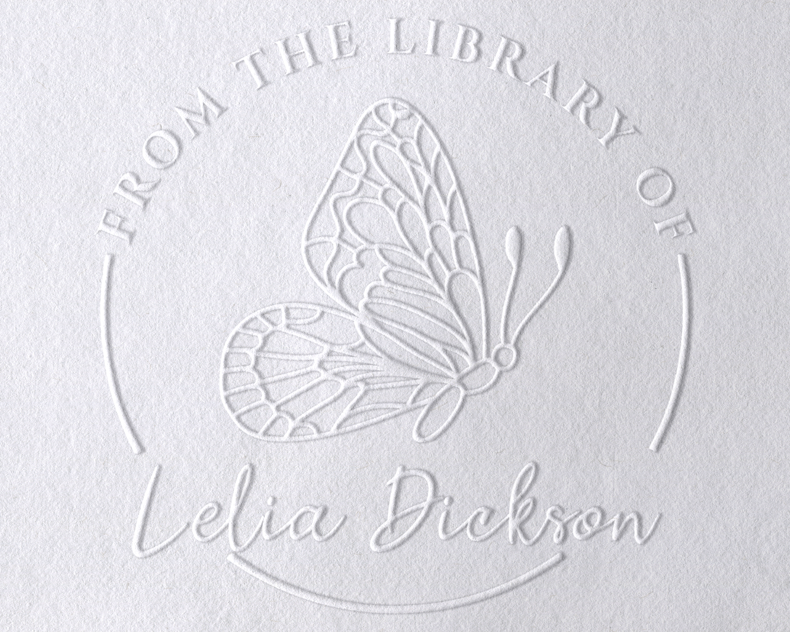 Personalized Book Embosser - JB-Butterfly8