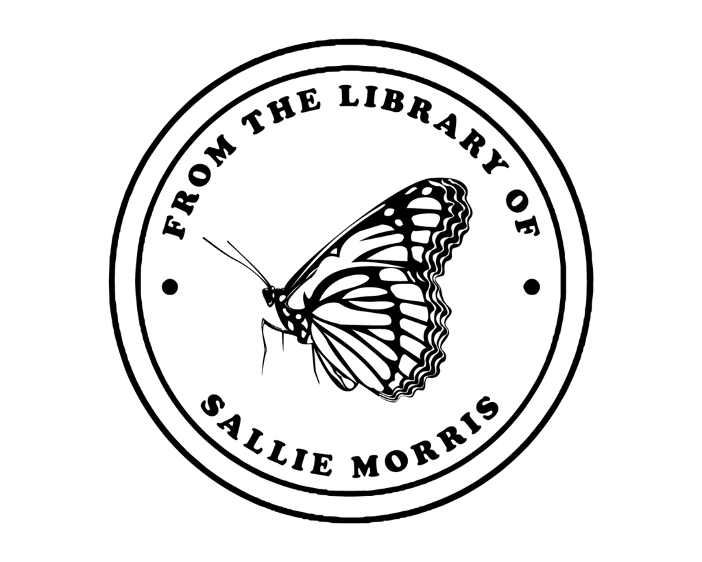 Personalized Book Wooden Handle Stamp - JB-Butterfly9