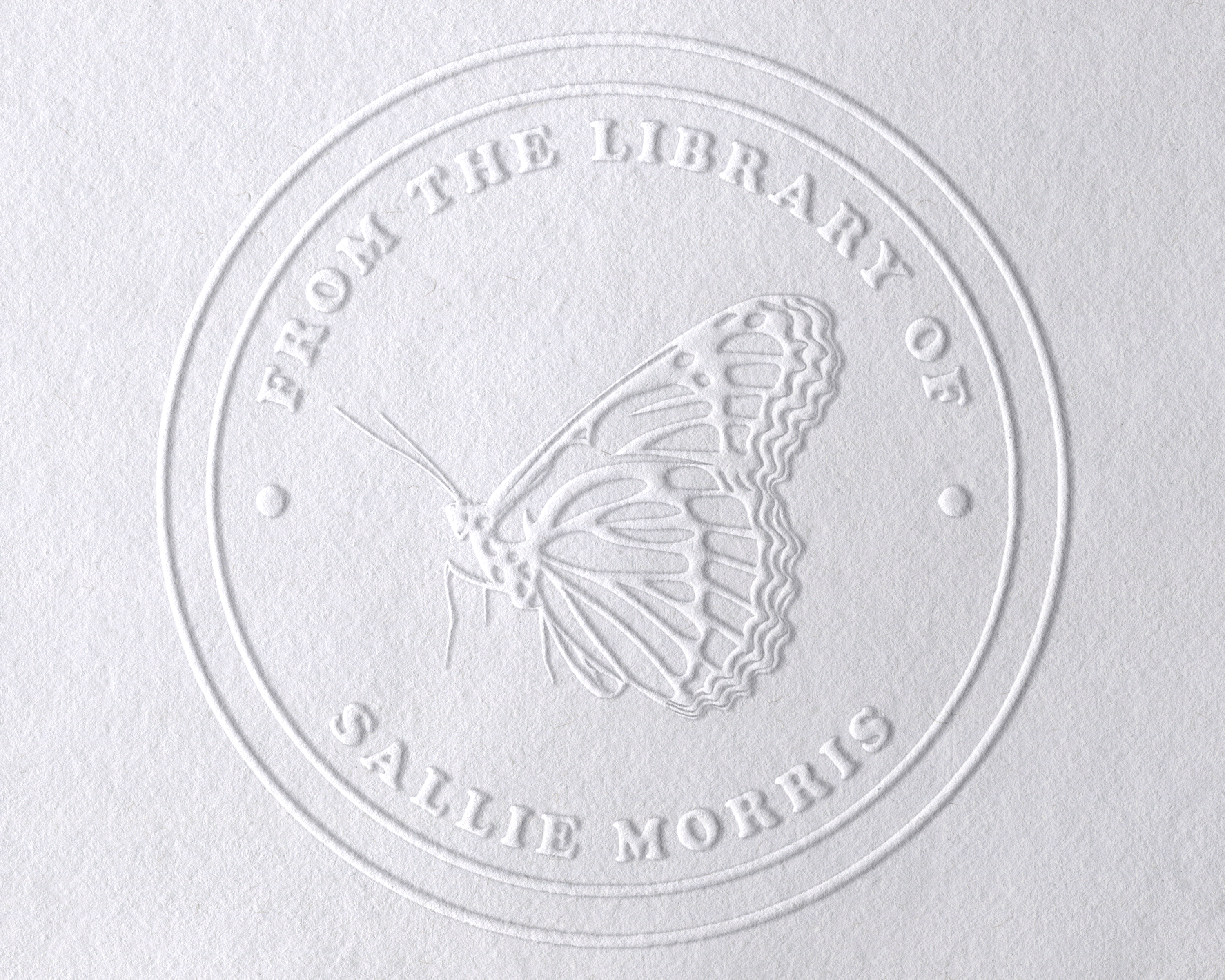 Personalized Book Embosser - JB-Butterfly9