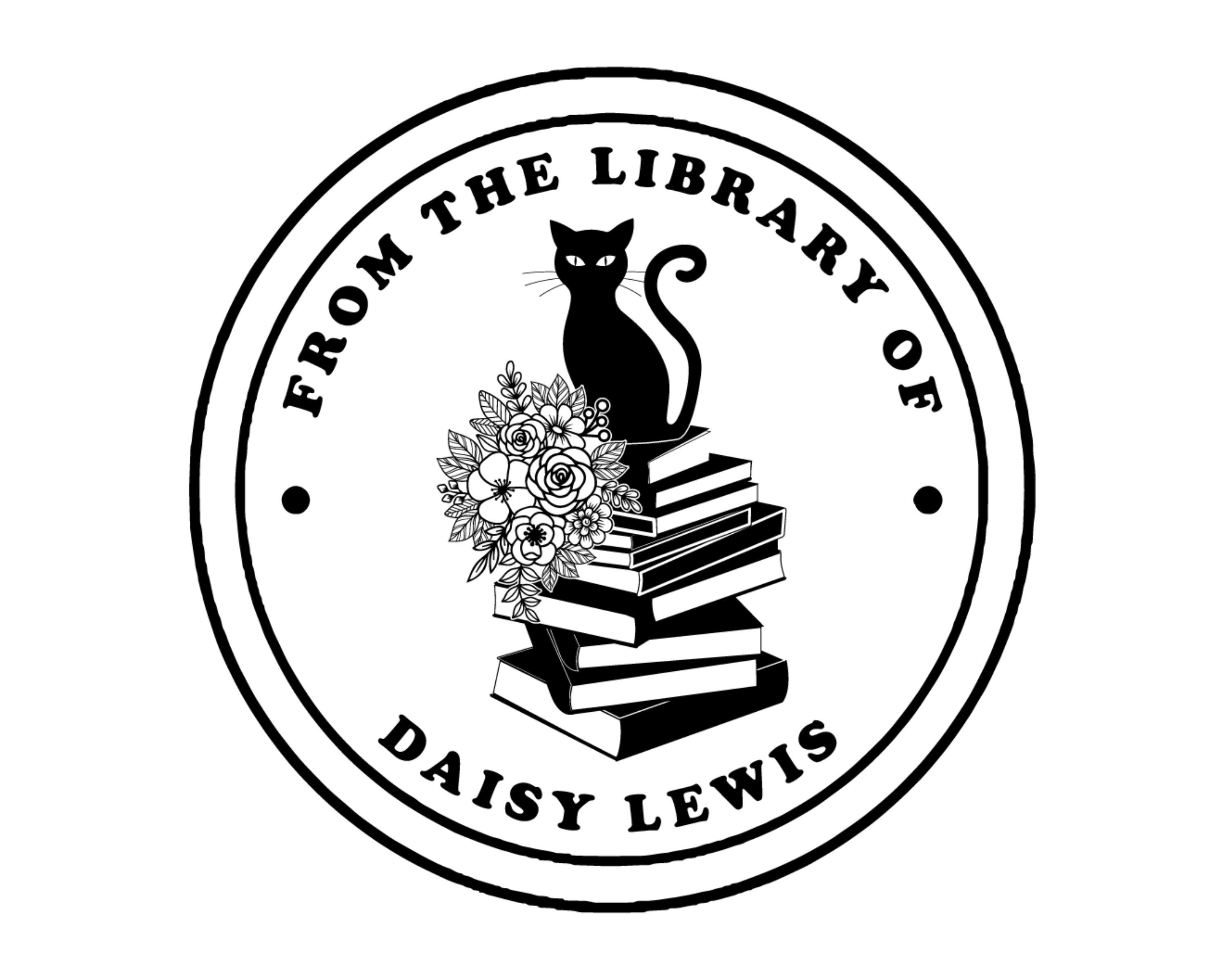 Personalized Book Self Ink Stamp - JB-Cat12