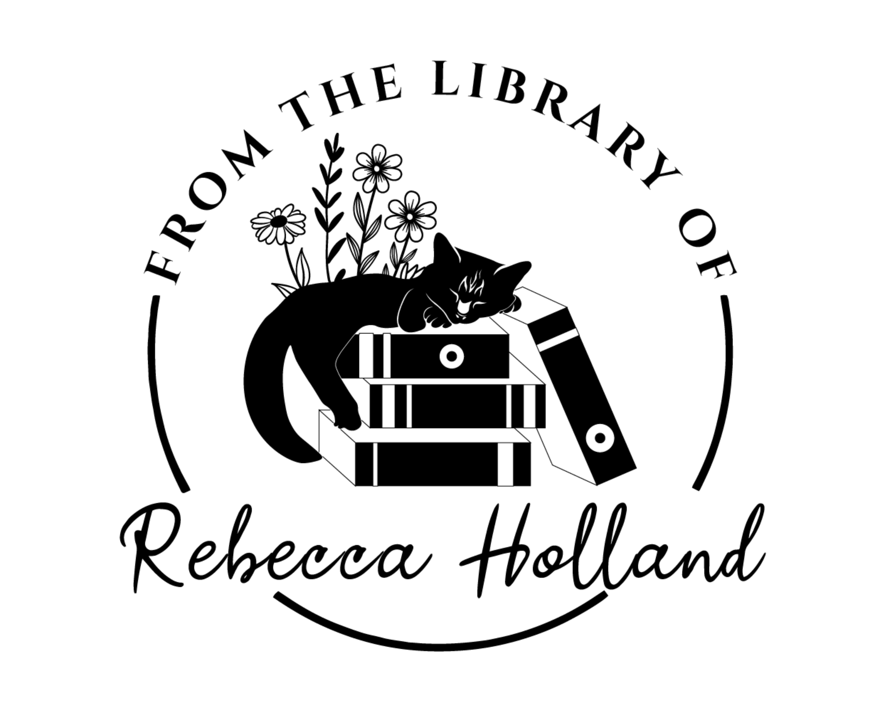 Personalized Book Wooden Handle Stamp - JB-Cat15