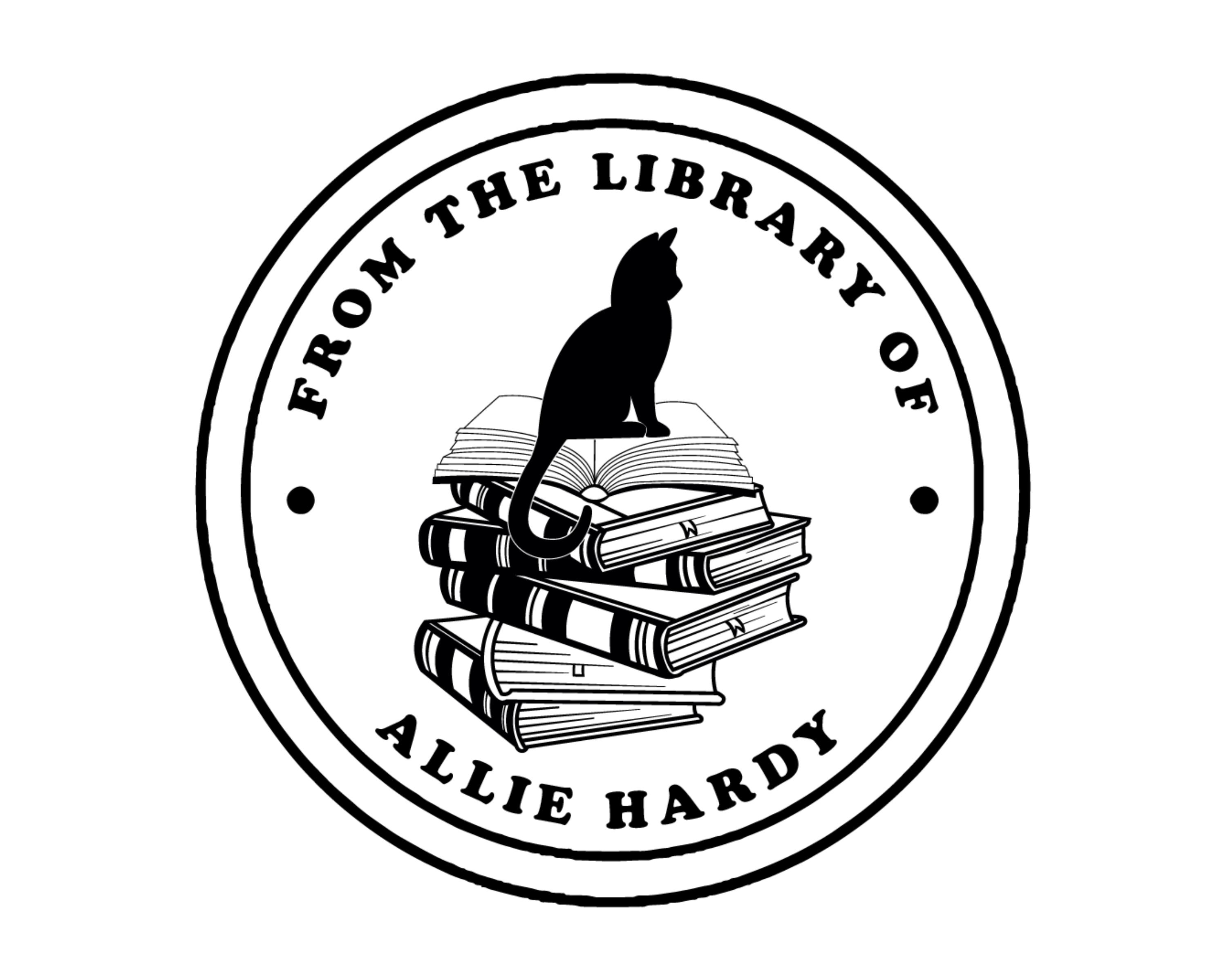 Personalized Book Self Ink Stamp - JB-Cat16