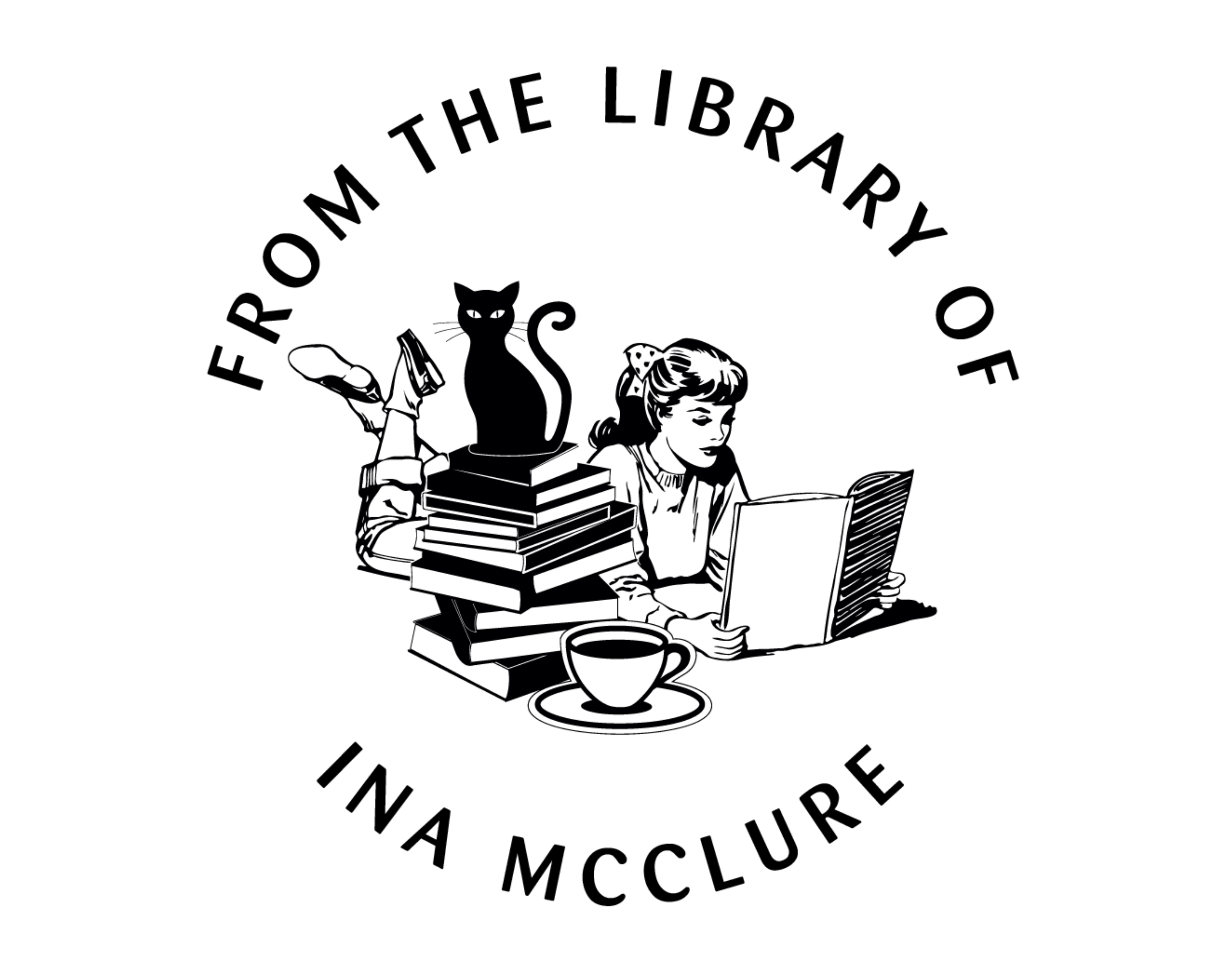 Personalized Book Wooden Handle Stamp - JB-Cat1