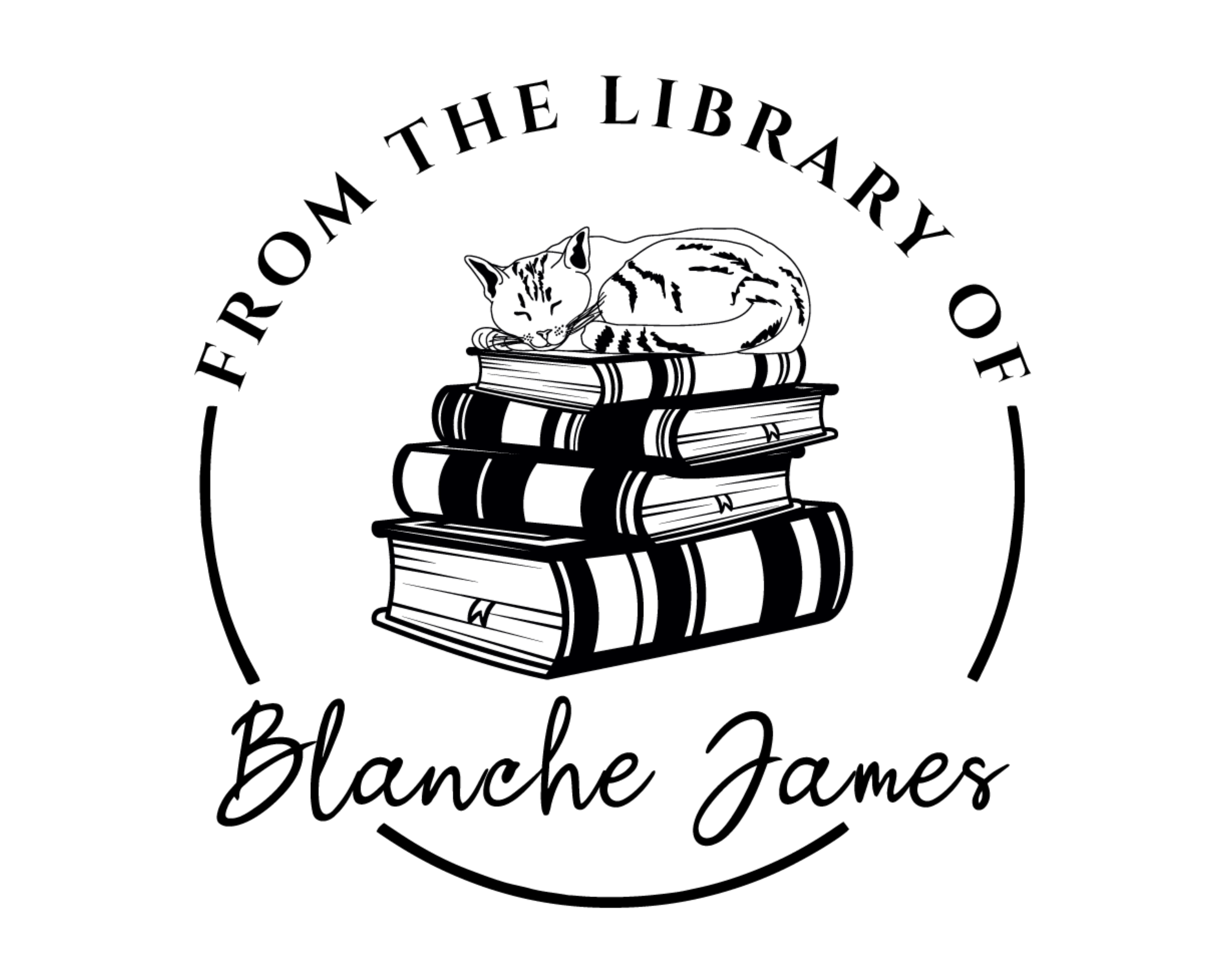 Personalized Book Self Ink Stamp - JB-Cat3