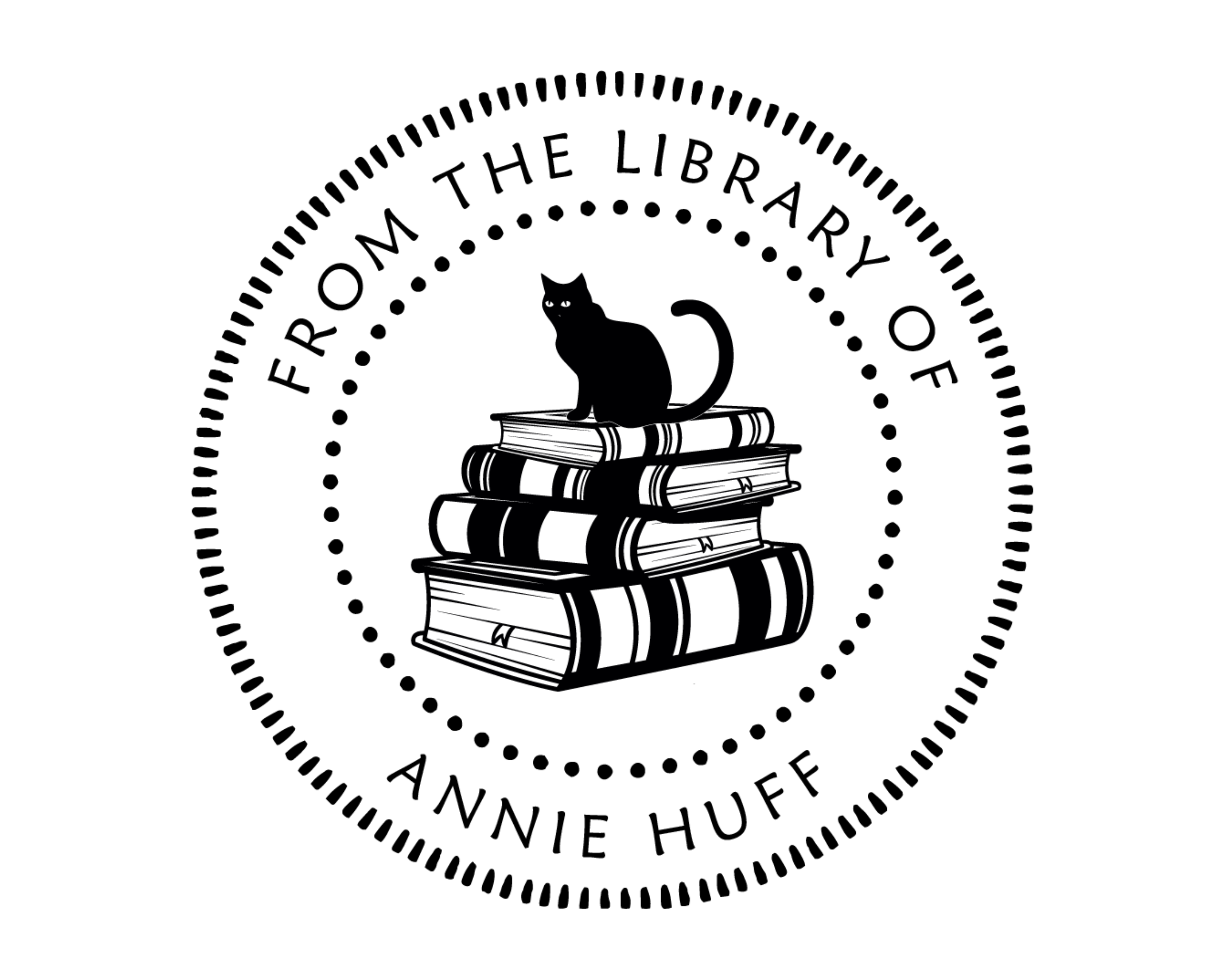 Personalized Book Wooden Handle Stamp - JB-Cat5