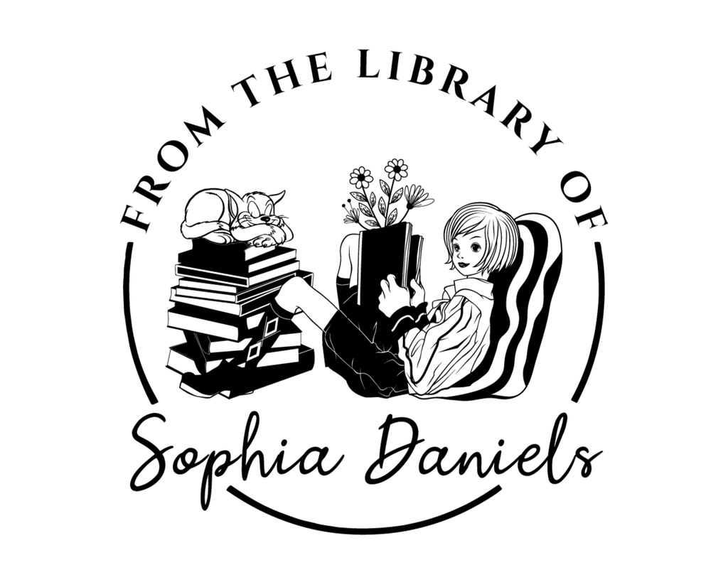 Personalized Book Wooden Handle Stamp - JB-Cat7