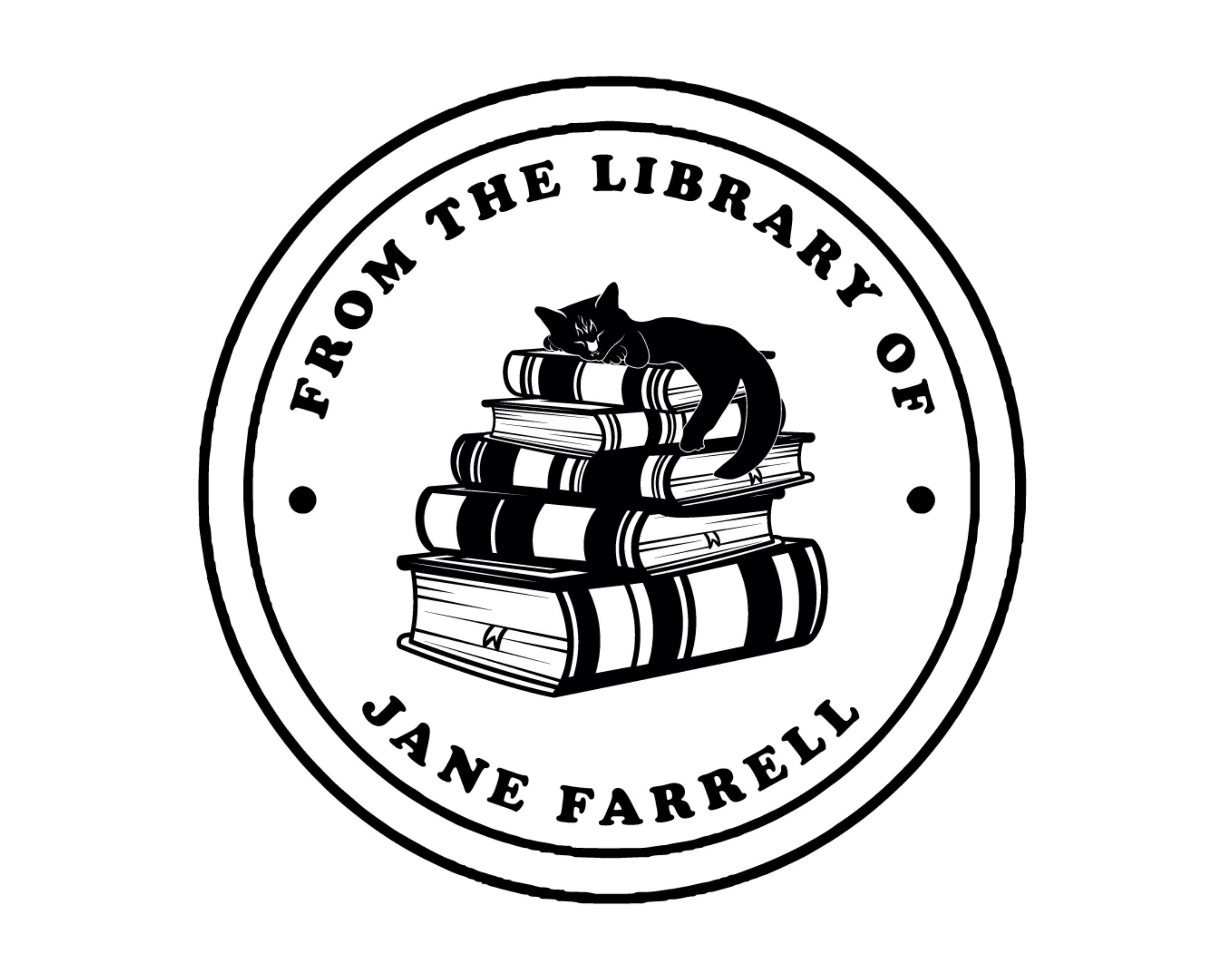 Personalized Book Self Ink Stamp - JB-Cat8