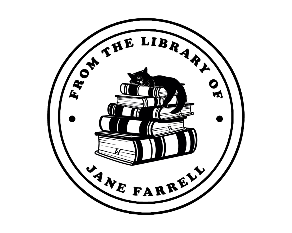 Personalized Book Wooden Handle Stamp - JB-Cat8