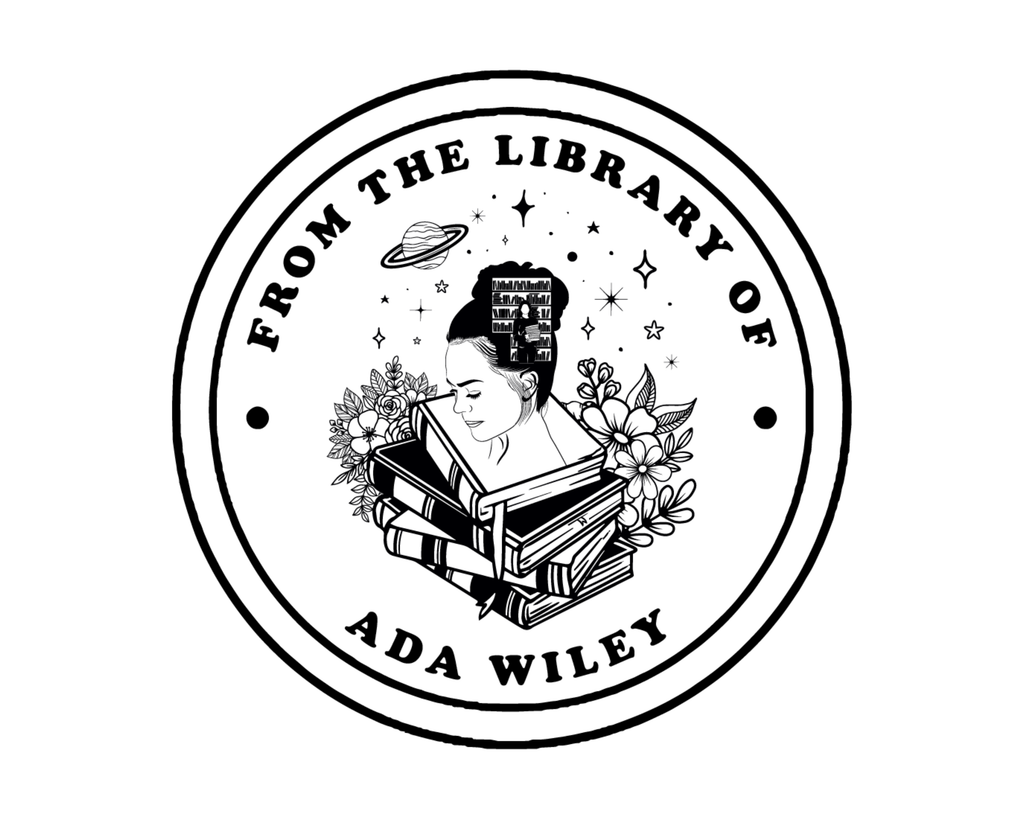 Personalized Book Wooden Handle Stamp - JB-Floral20